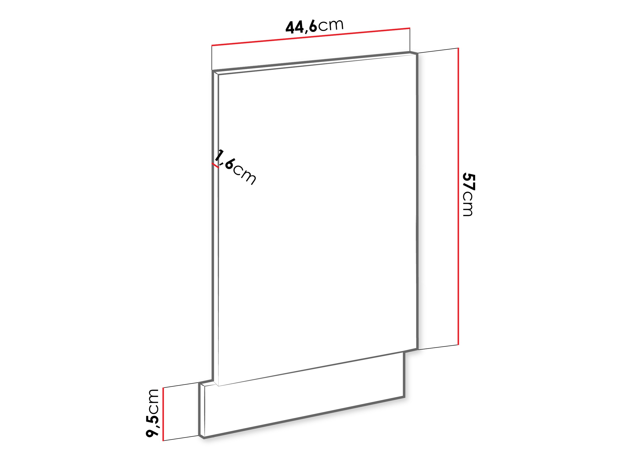 Dishwasher door Sole 154