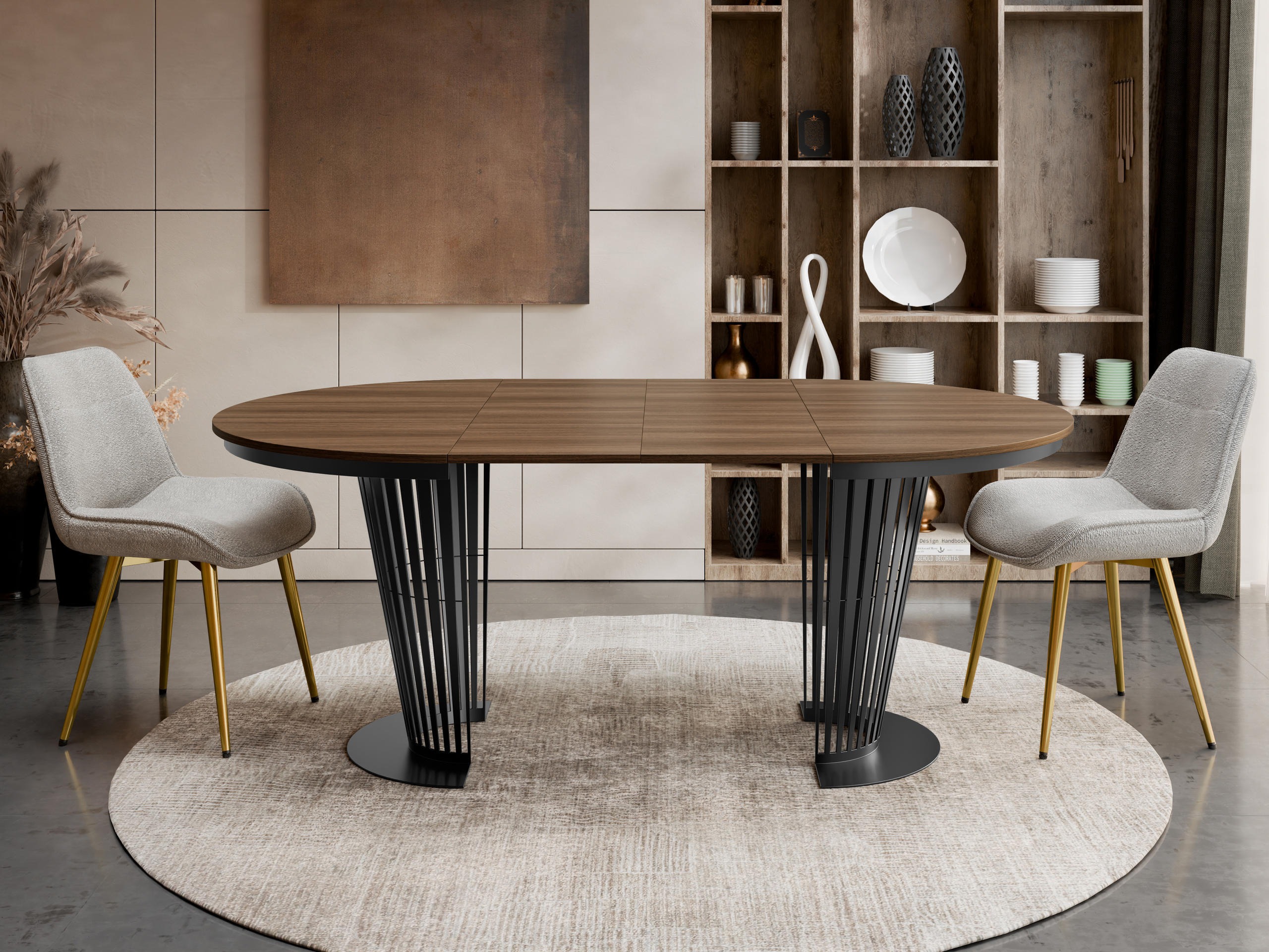 Table Oswego 179 (Black + Dark nut)