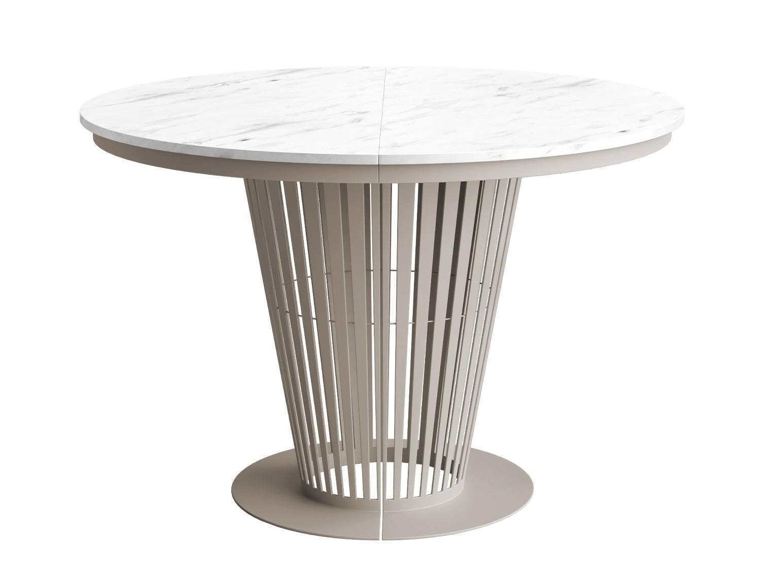 Table Oswego 181 (Cashmere + White marble)
