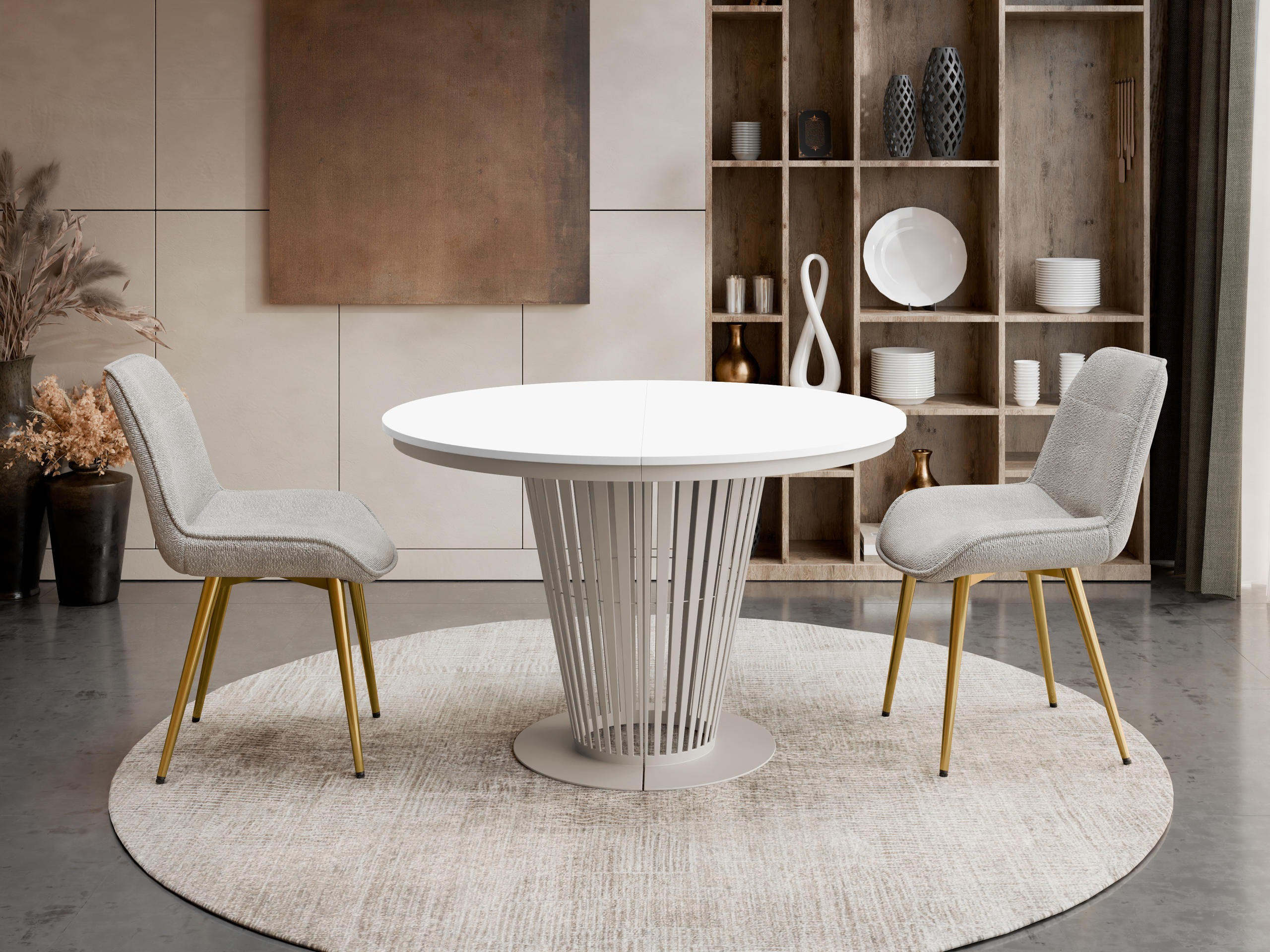 Table Oswego 181 (Cashmere + White)