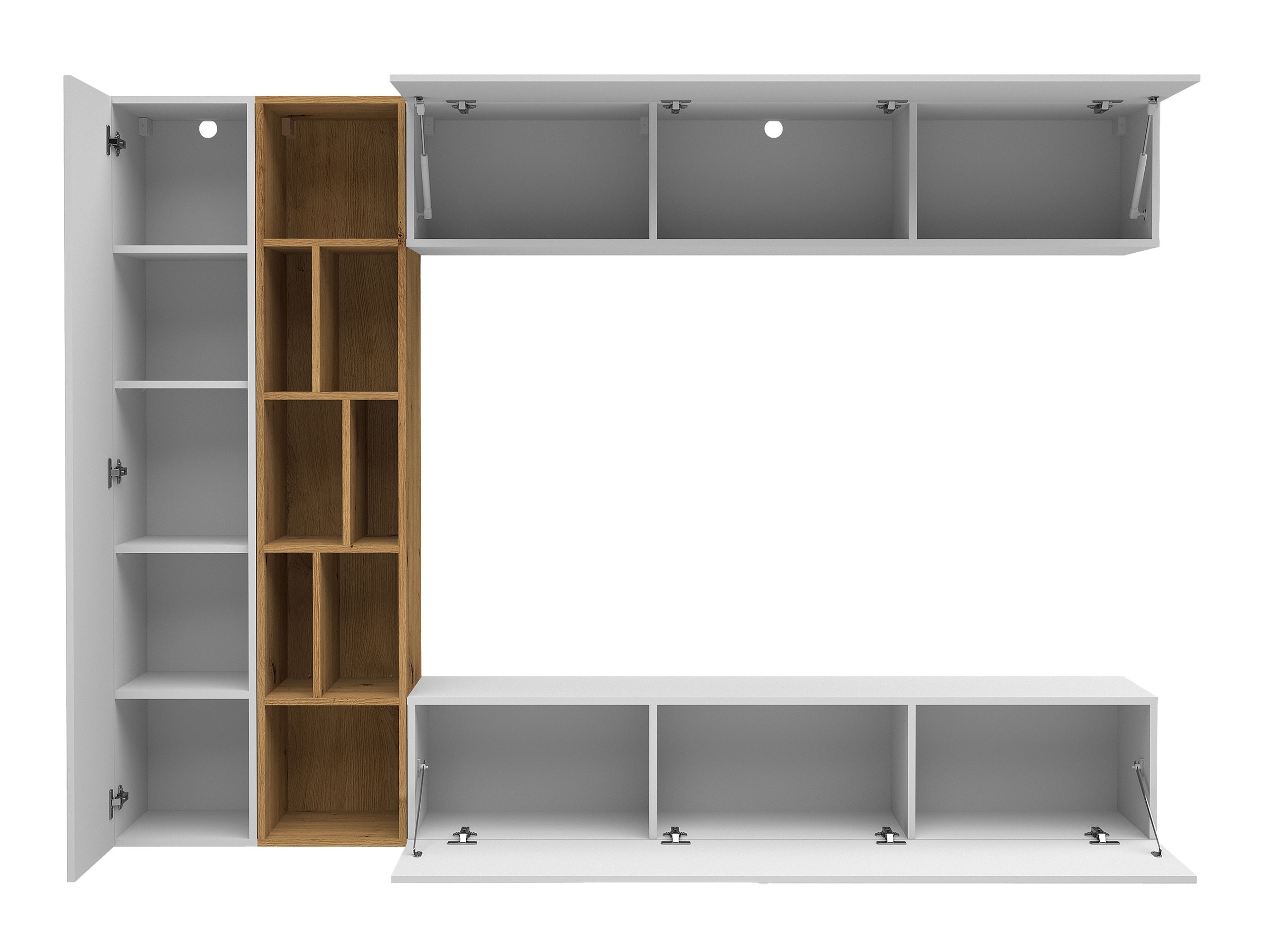 Living room set Comfivo Natura (Grey + Artisan oak)