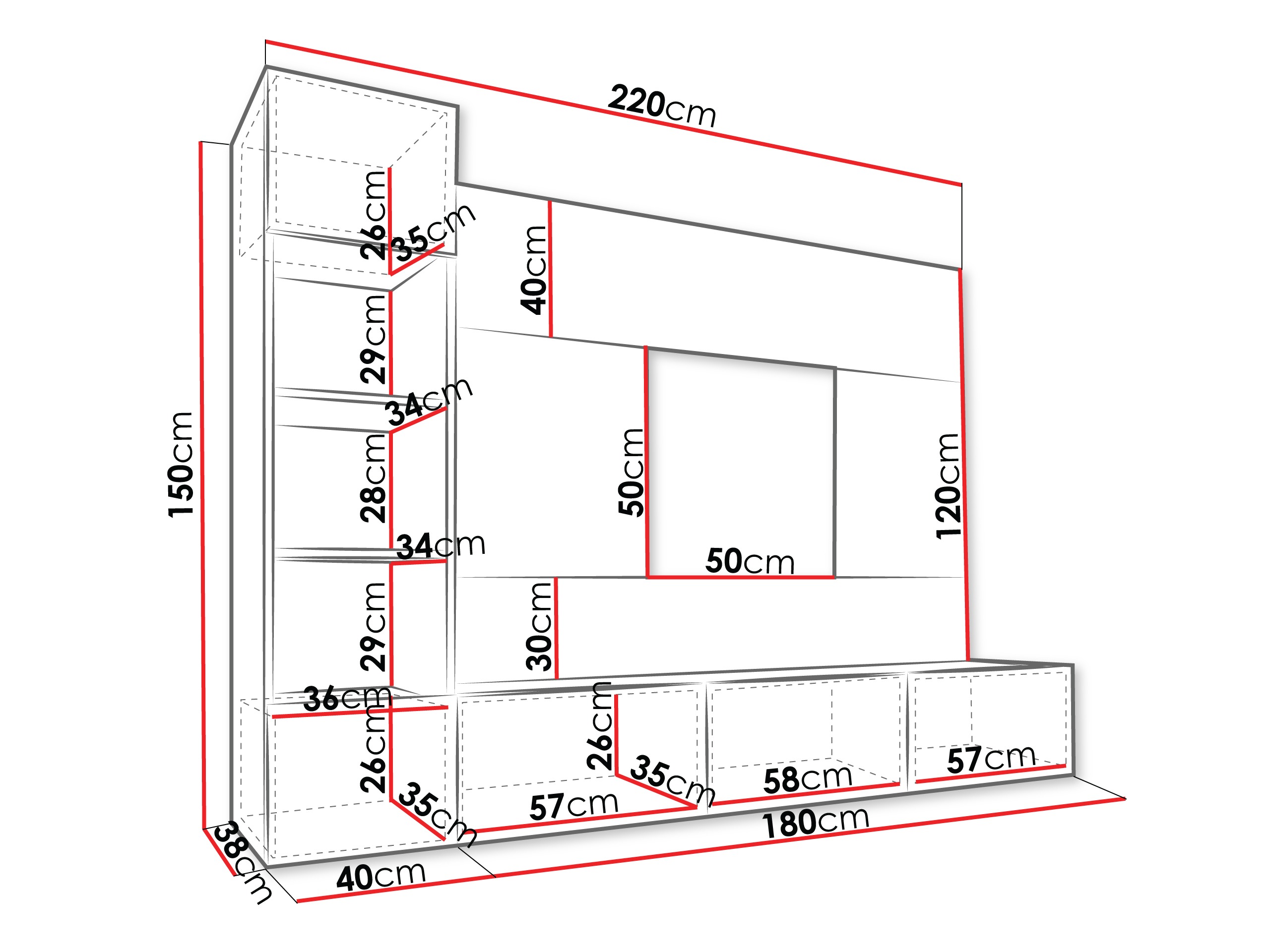 Living room set Comfivo Salix II (White + White marble)