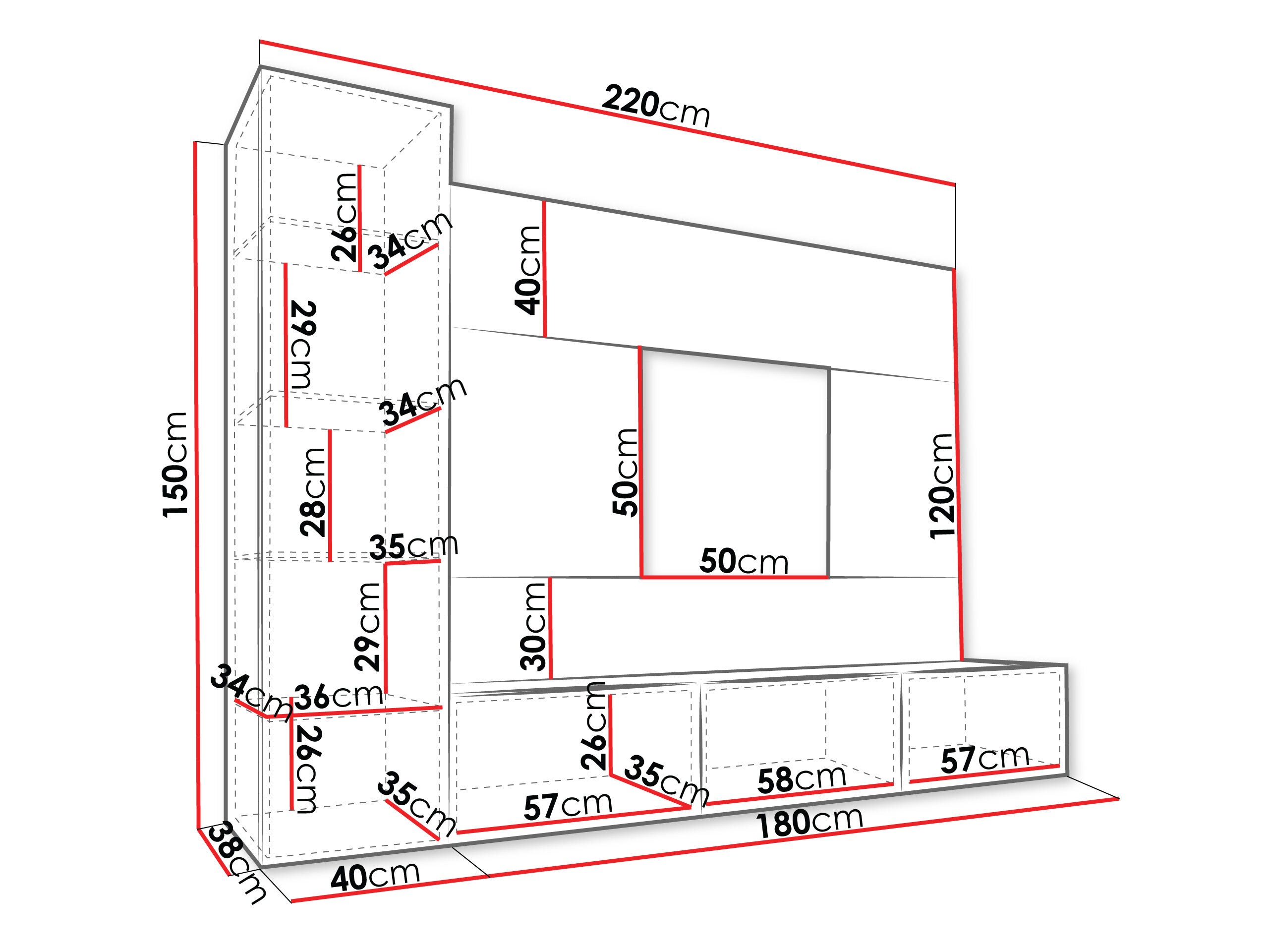 Living room set Comfivo Salix VI (White + White marble)