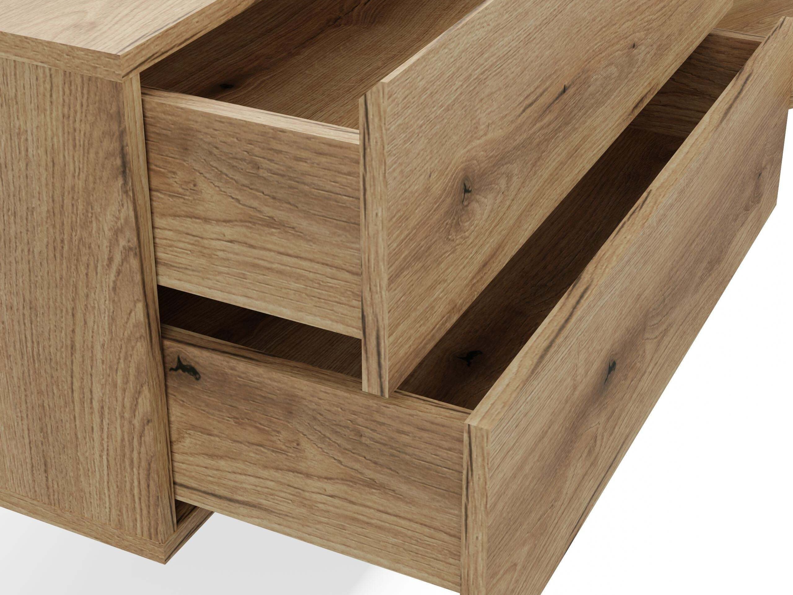 Wall-mounted bathroom cabinet for washbasin Mandeville 363 (Oak)