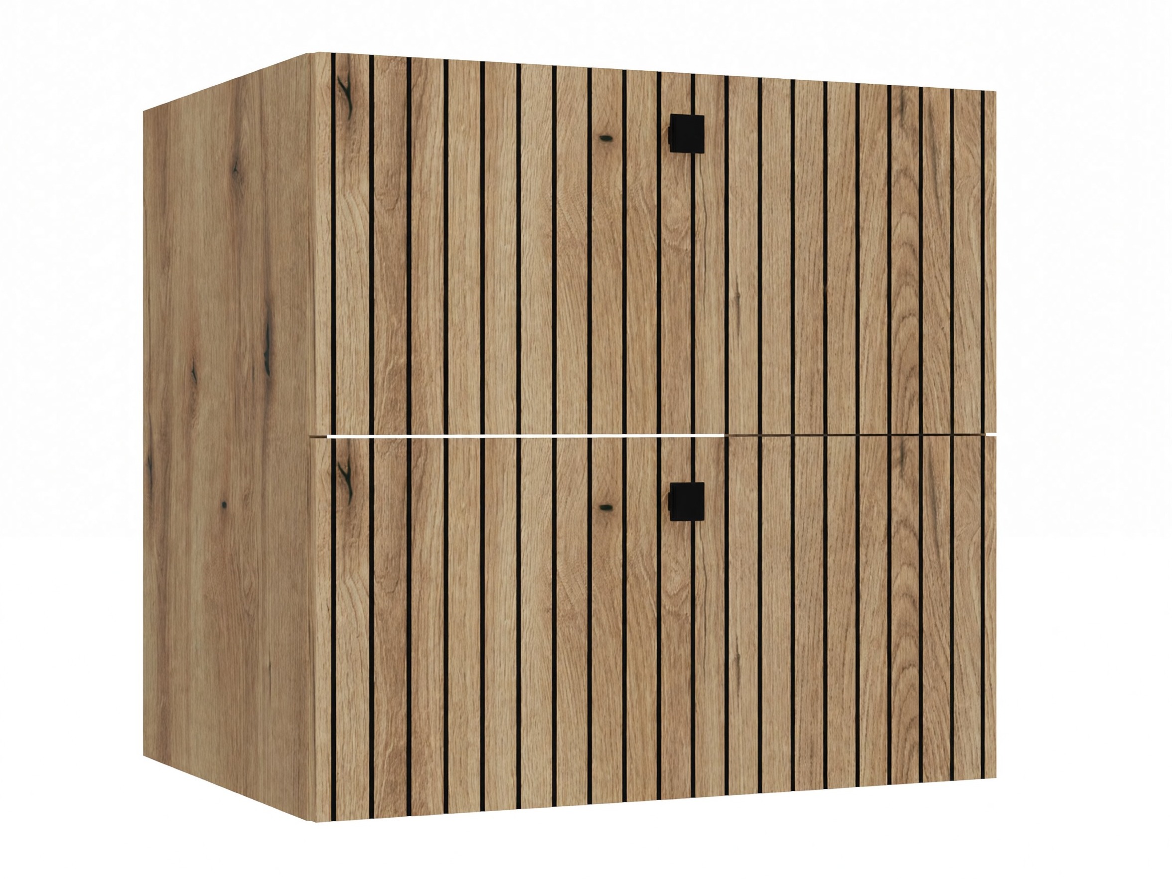 Wall-mounted bathroom cabinet for washbasin Mandeville 314 (Oak)