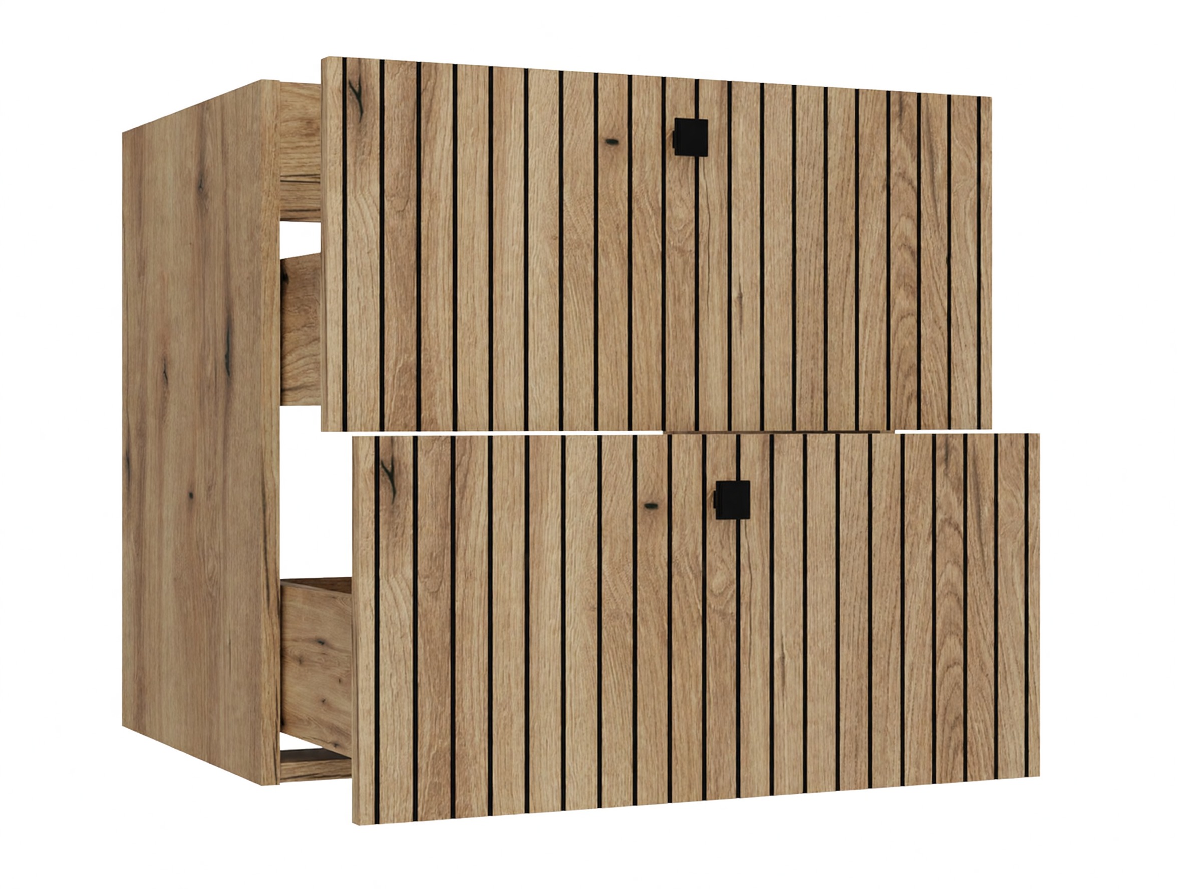 Wall-mounted bathroom cabinet for washbasin Mandeville 314 (Oak)