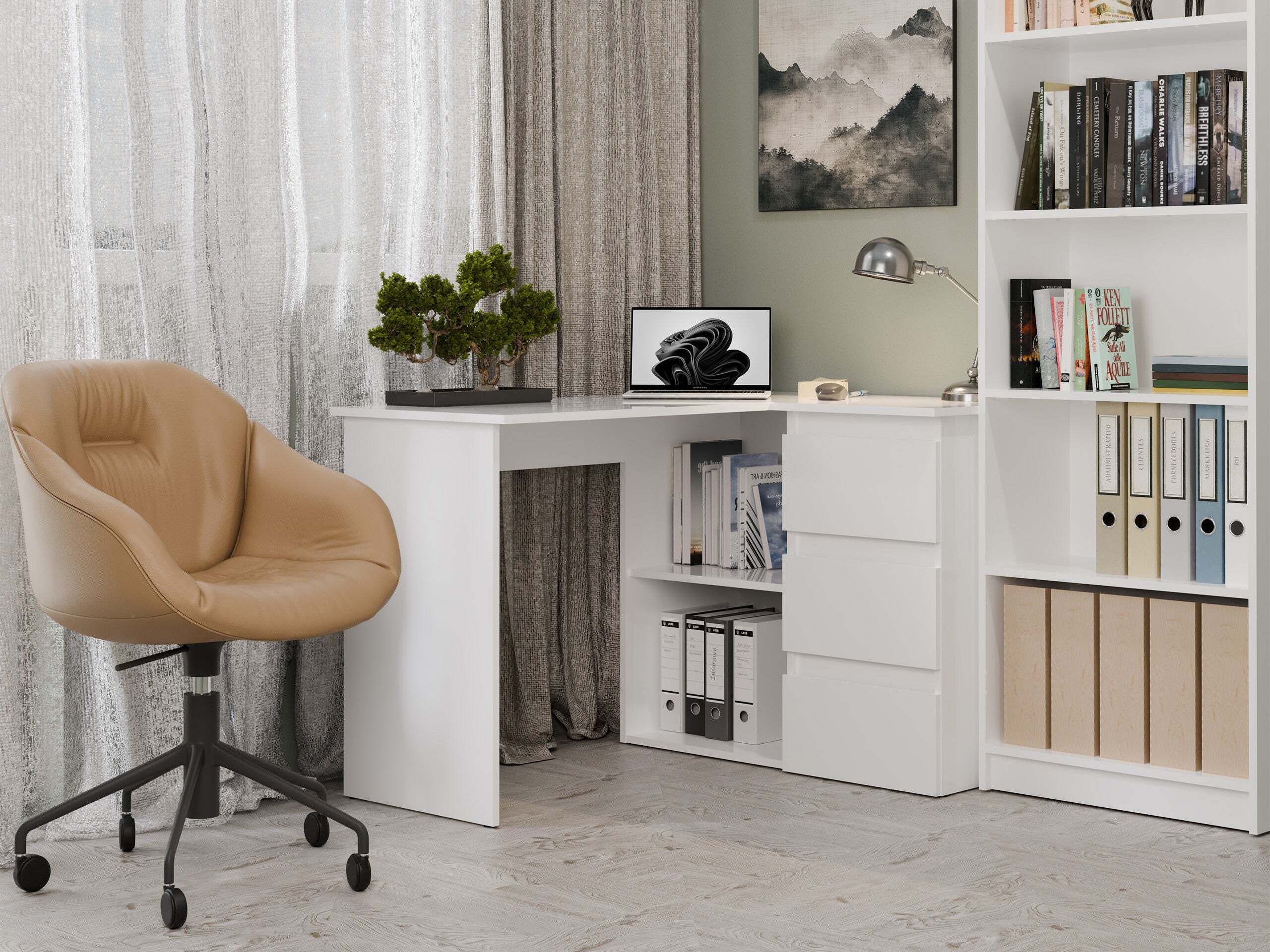 Corner desk Mandeville 365 (White)
