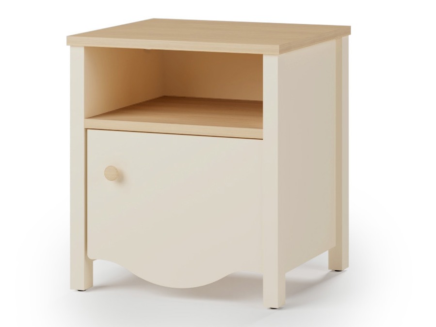 Bedside table Velferi 117 (Beige + Oak)