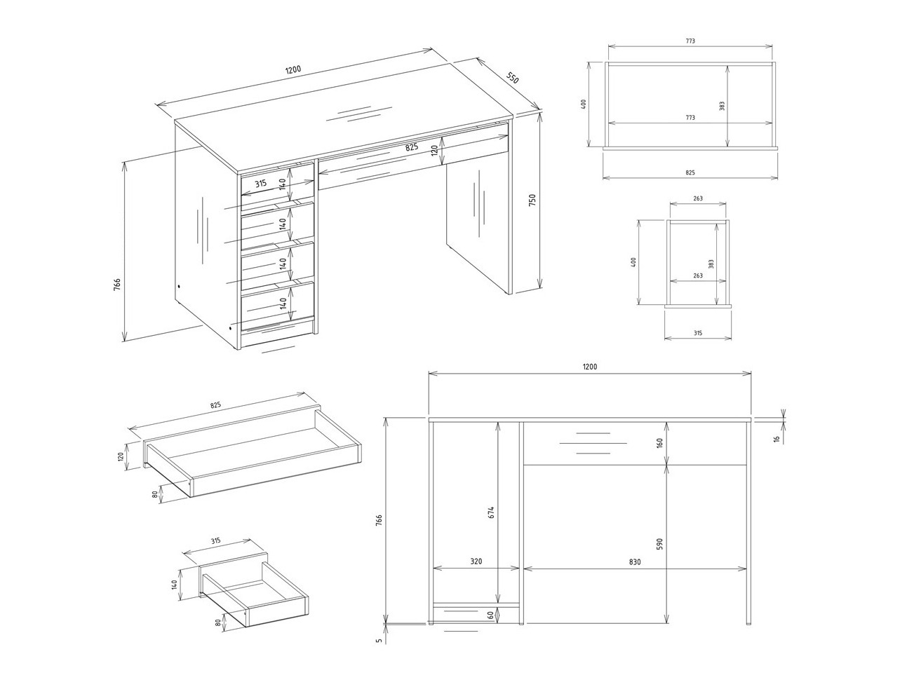 Desk Mandeville 368