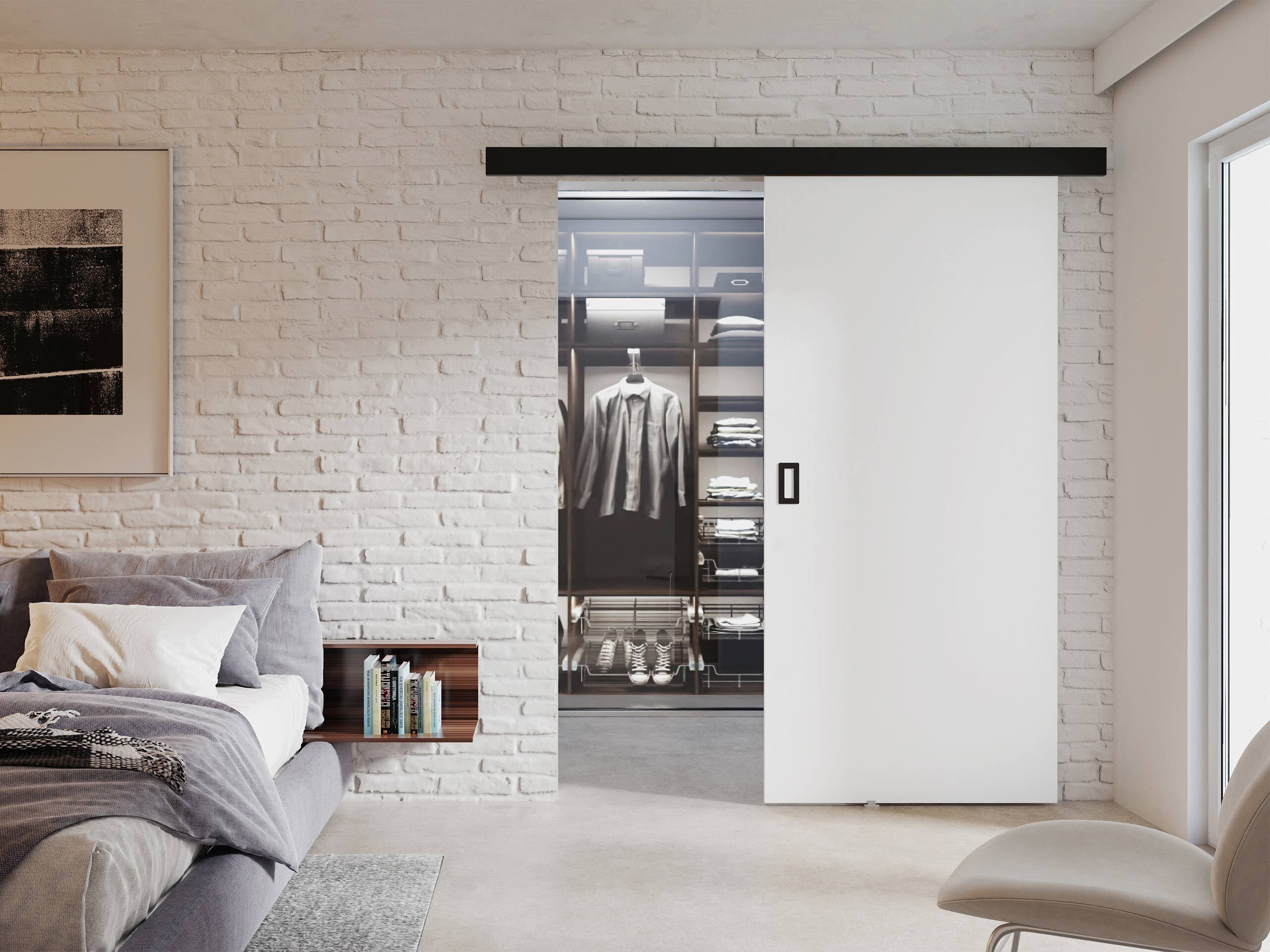 Sliding door Dover 168 (White)