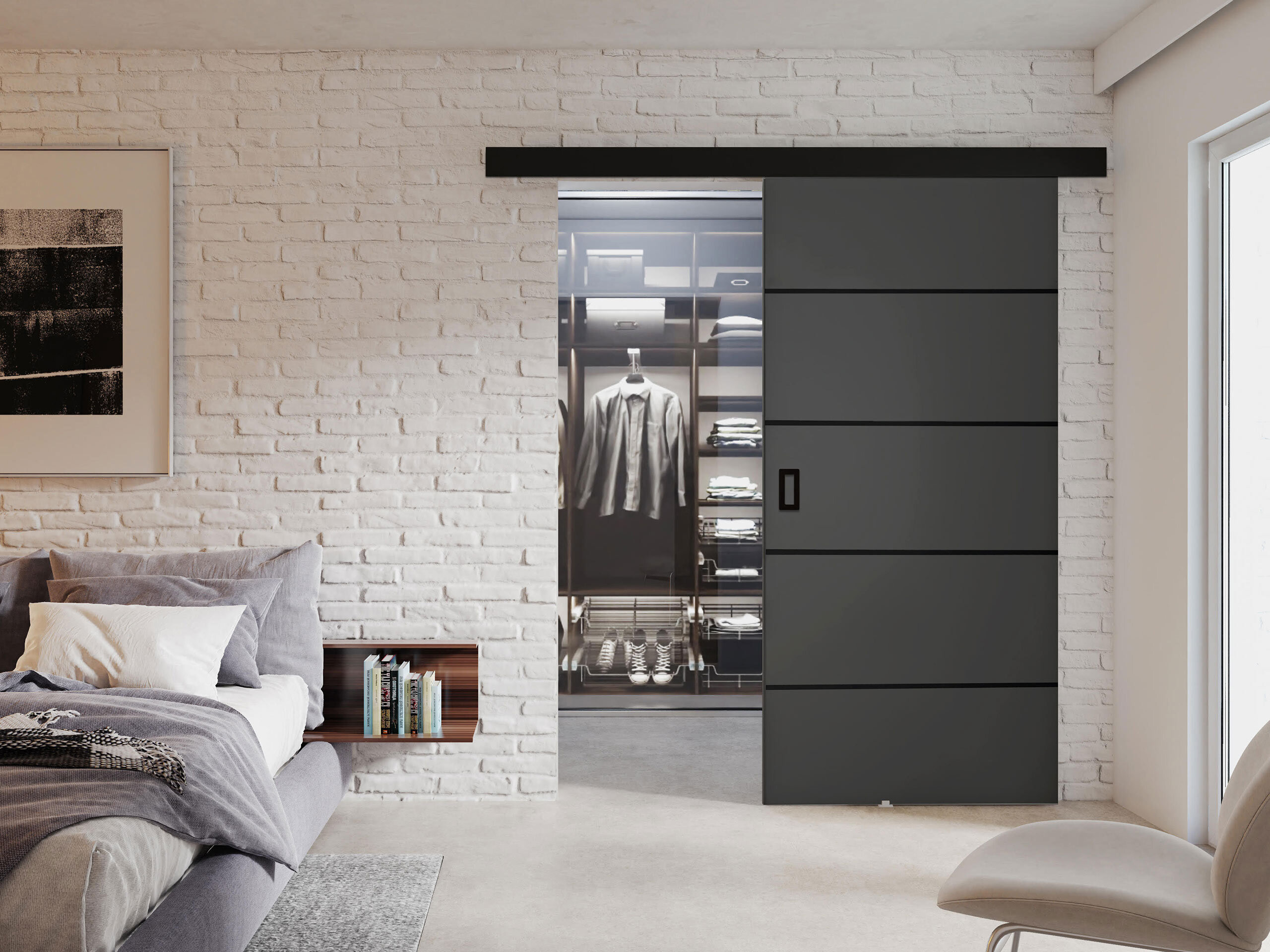 Sliding door Dover 171 (Graphite)