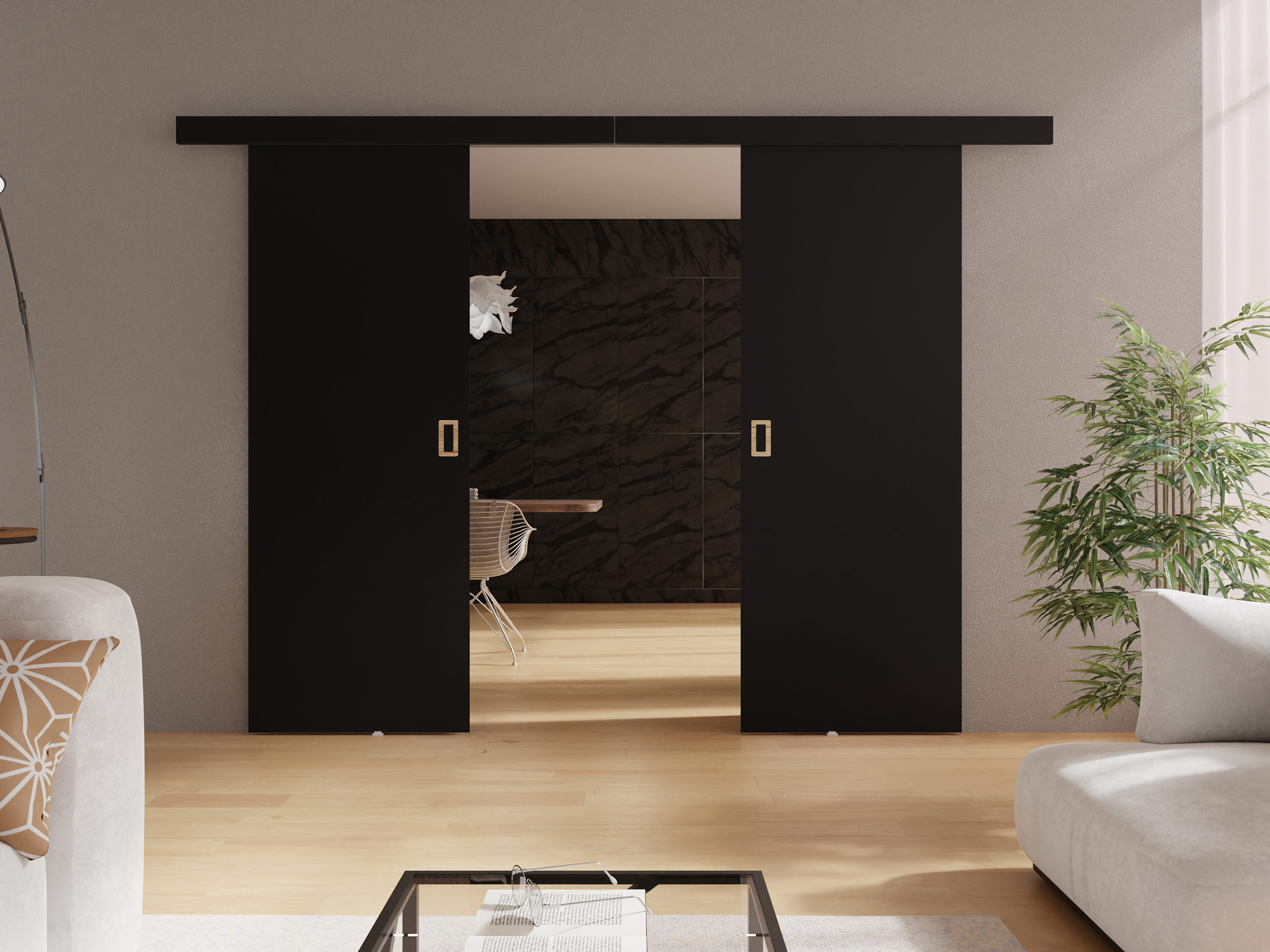 Sliding door Dover 198 (Black)
