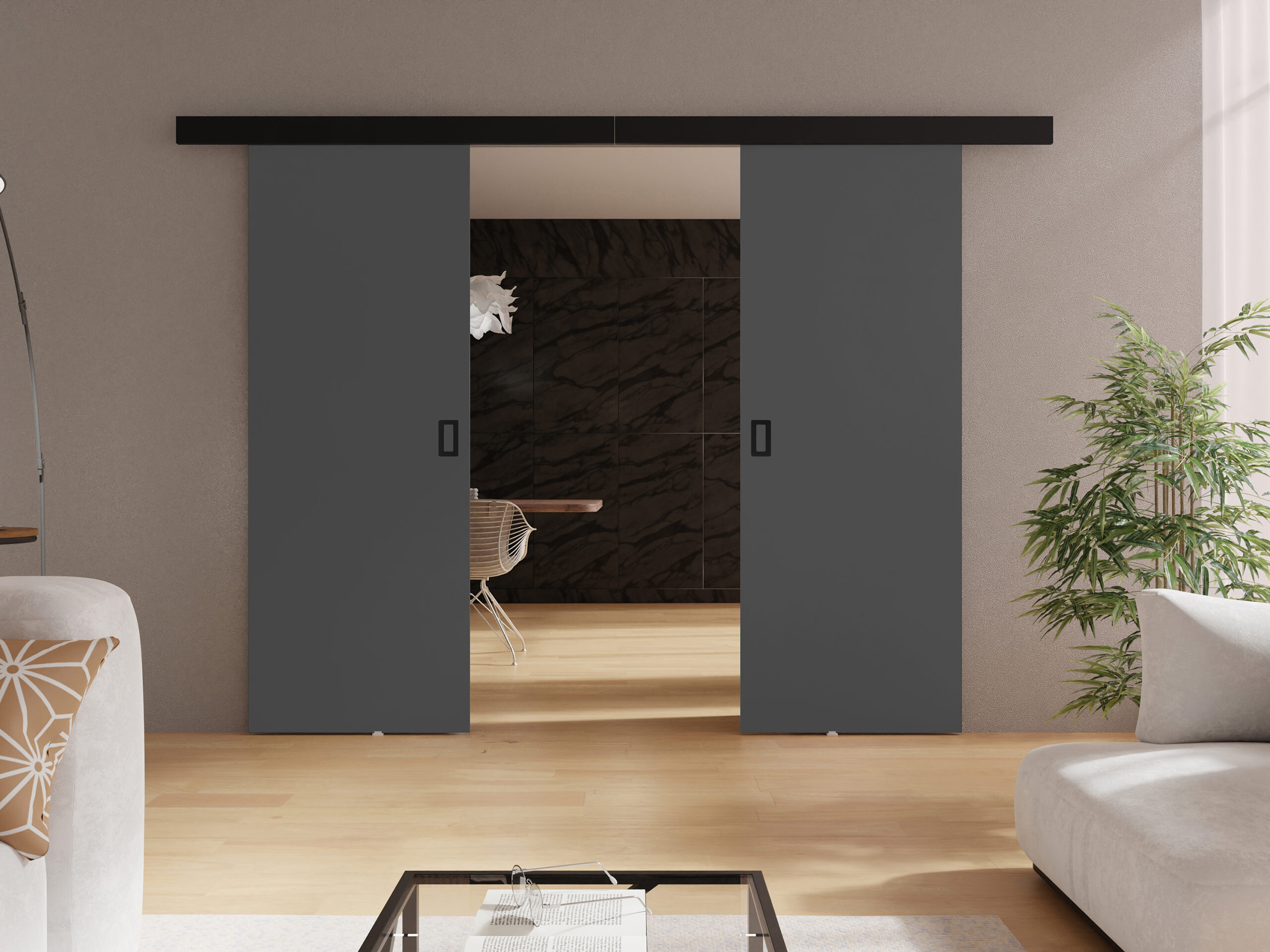 Sliding door Dover 198 (Graphite)