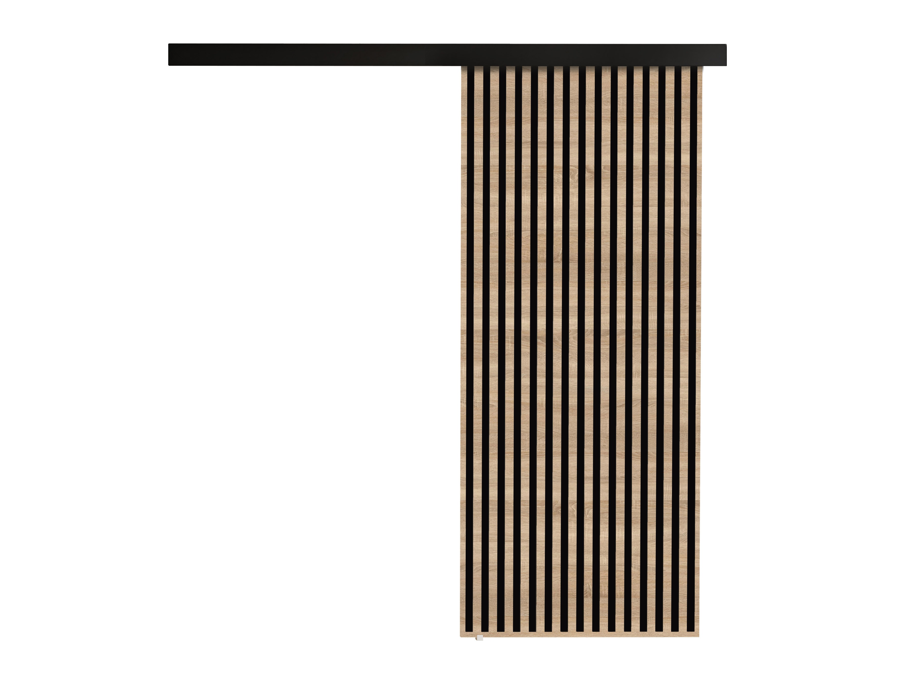 Sliding door Dover 202 (Sonoma oak + Black)