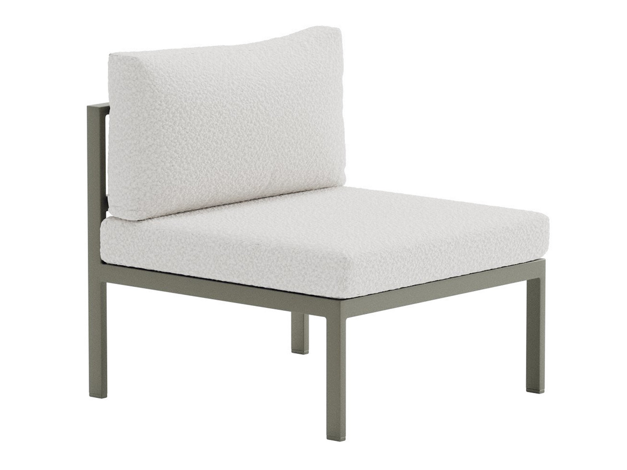 Outdoor armchair Camorlo 100 (White + Khaki)