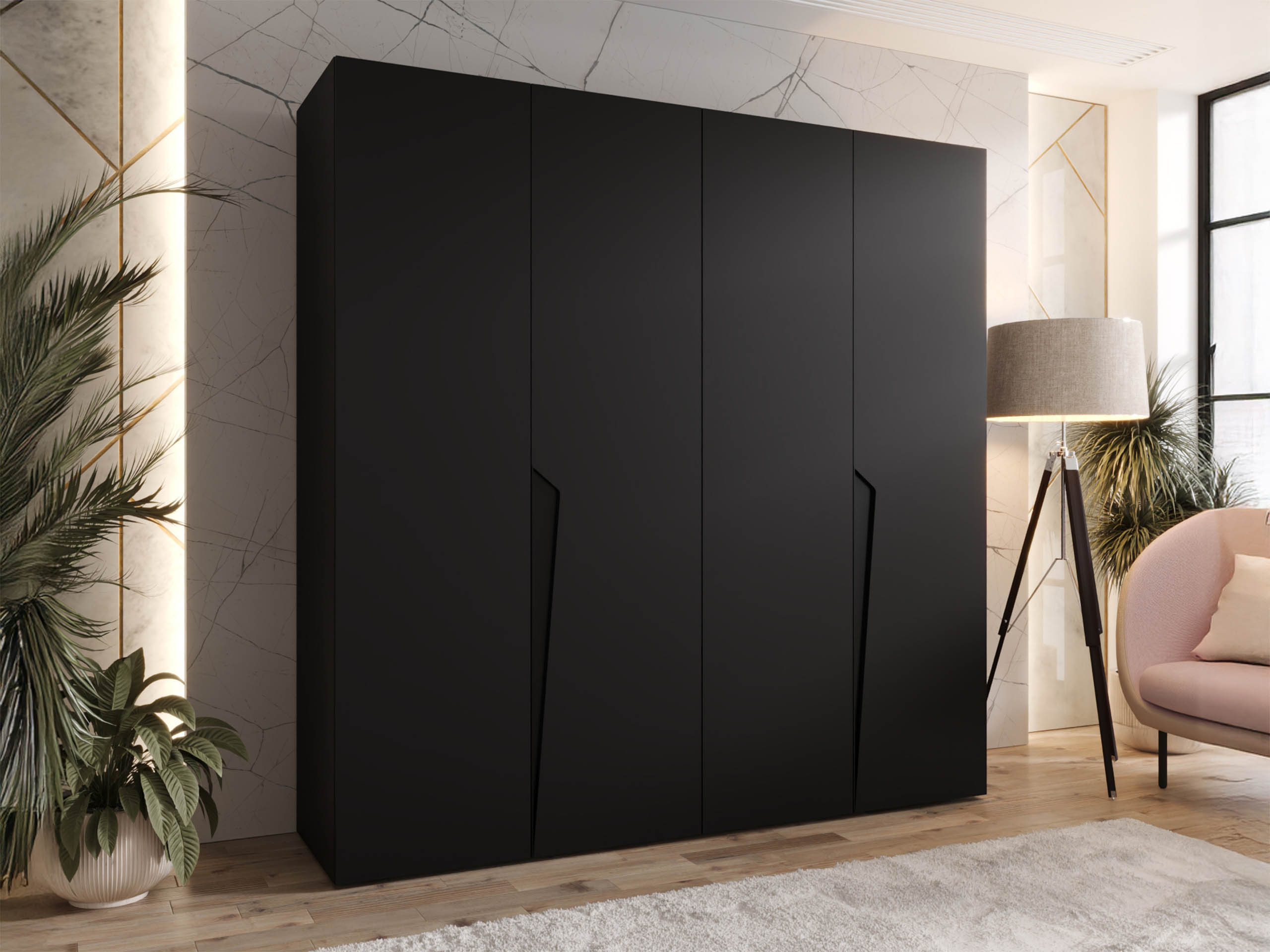 Wardrobe Hartford 605 (Black)