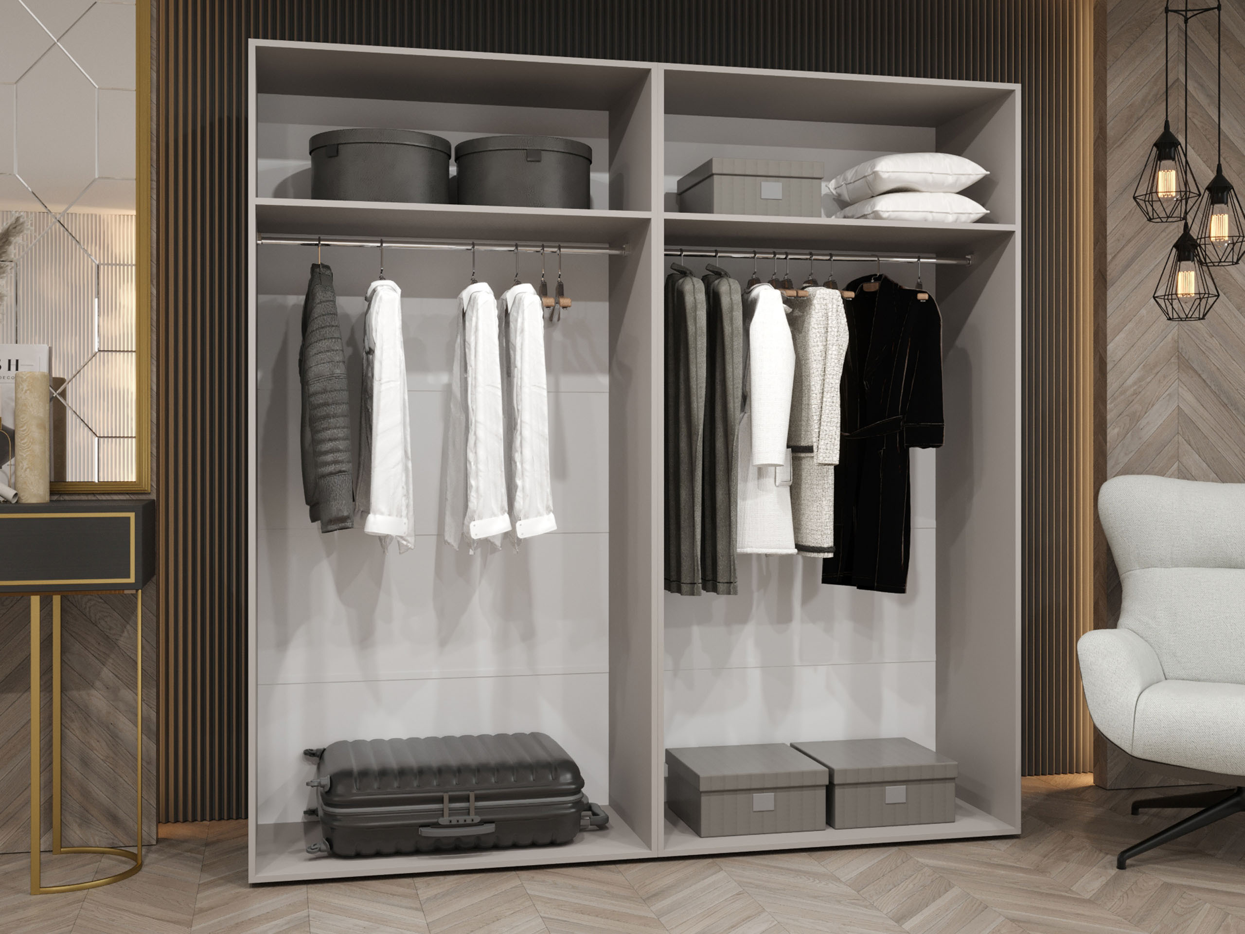 Wardrobe Hartford 610 (Black)