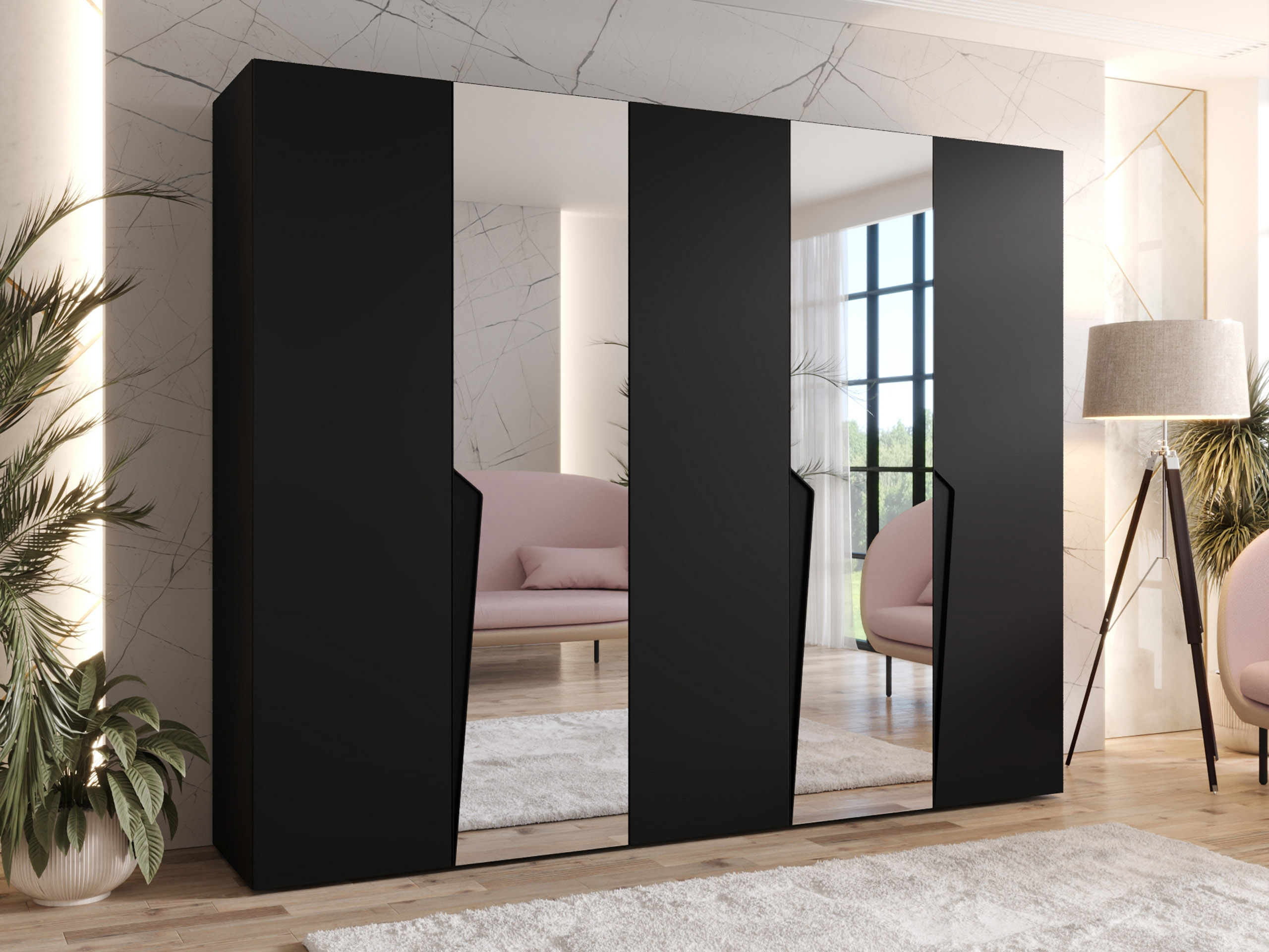 Wardrobe Hartford 611 (Black)