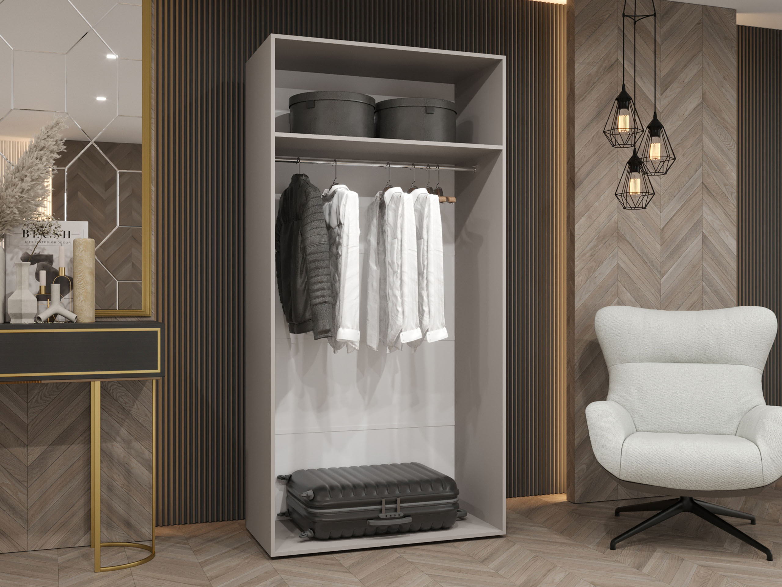 Wardrobe Hartford 613 (White)