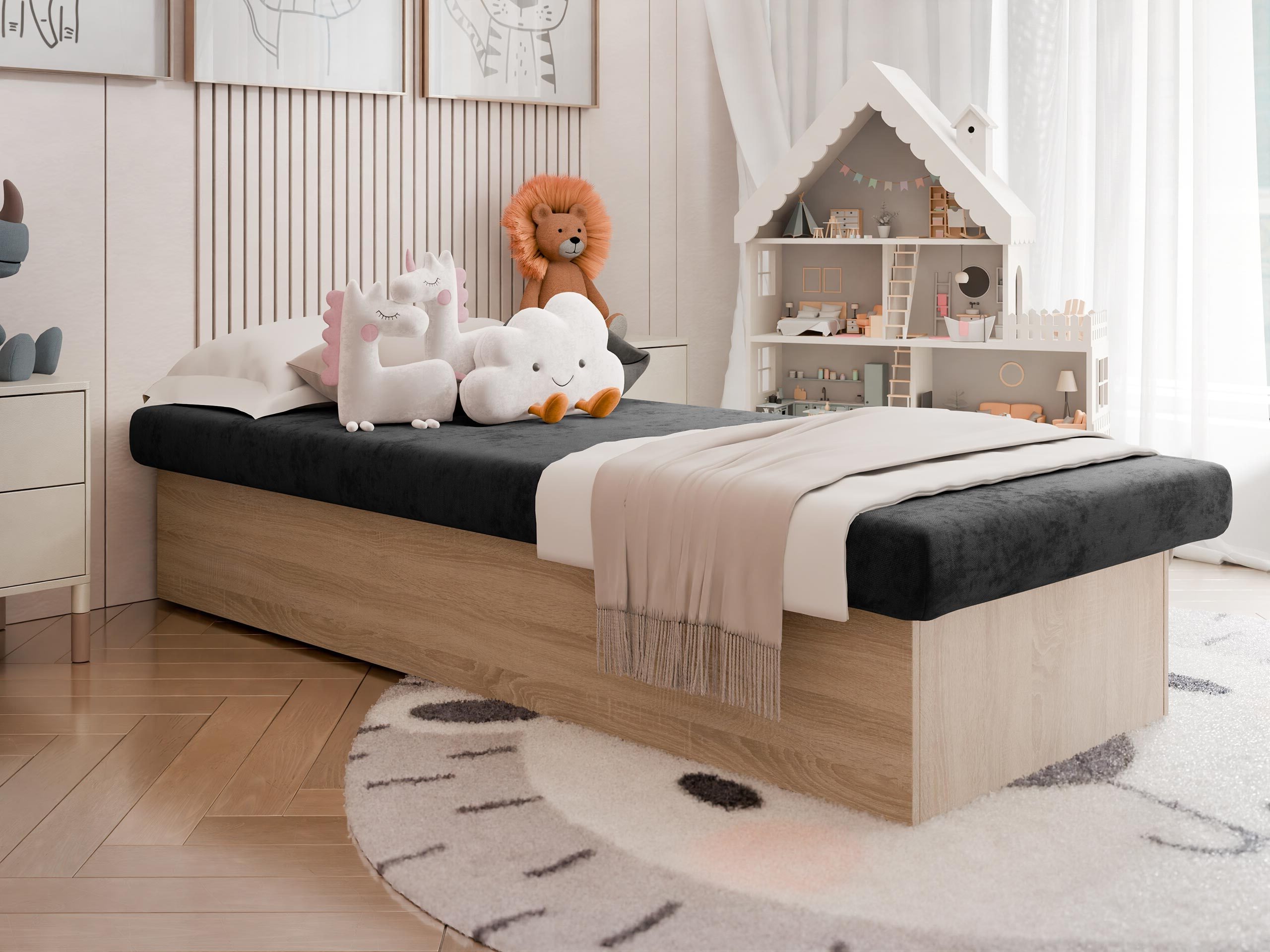 Bed Dover 100 (Suedine 24)