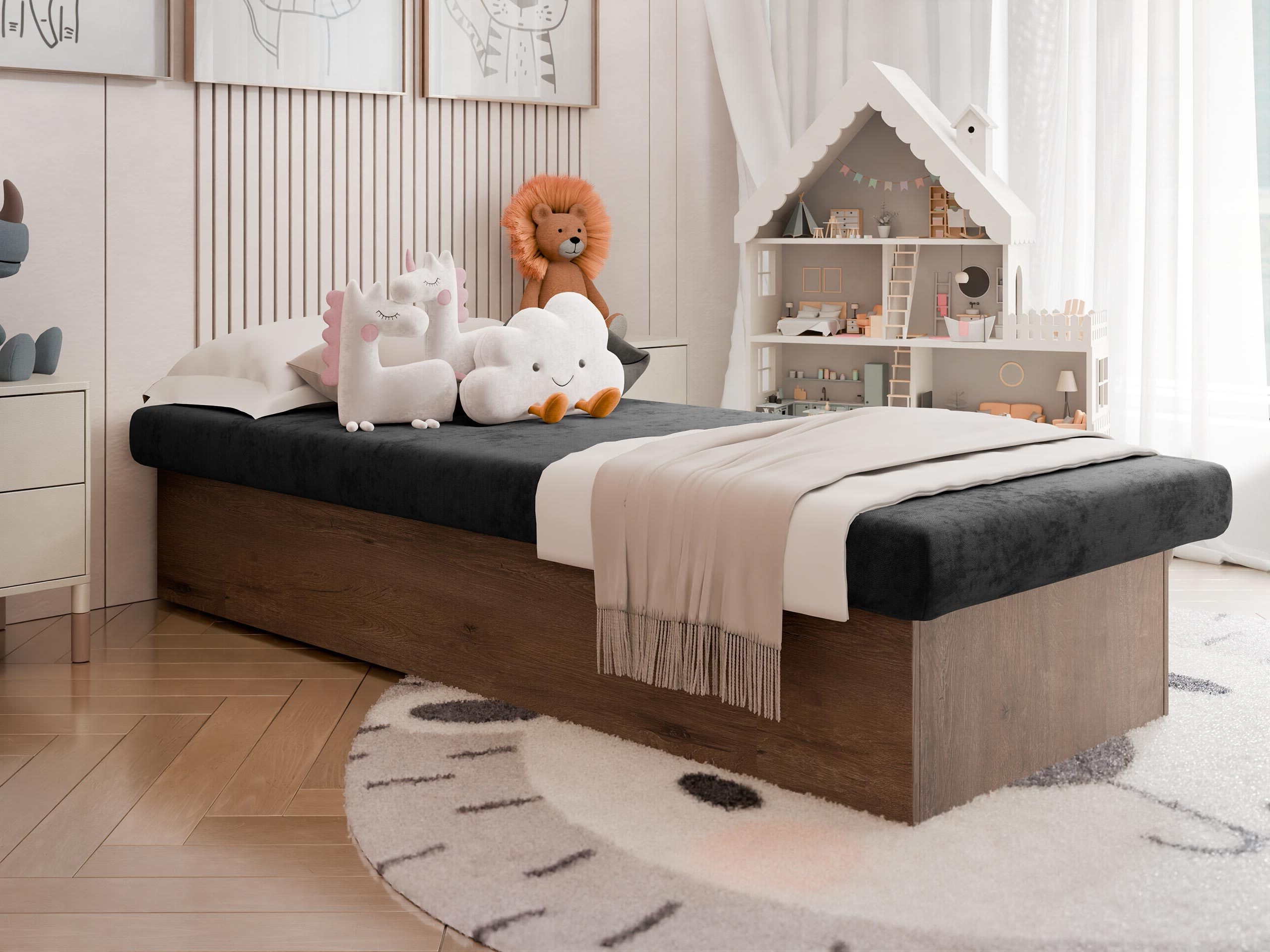 Bed Dover 100 (Suedine 24)