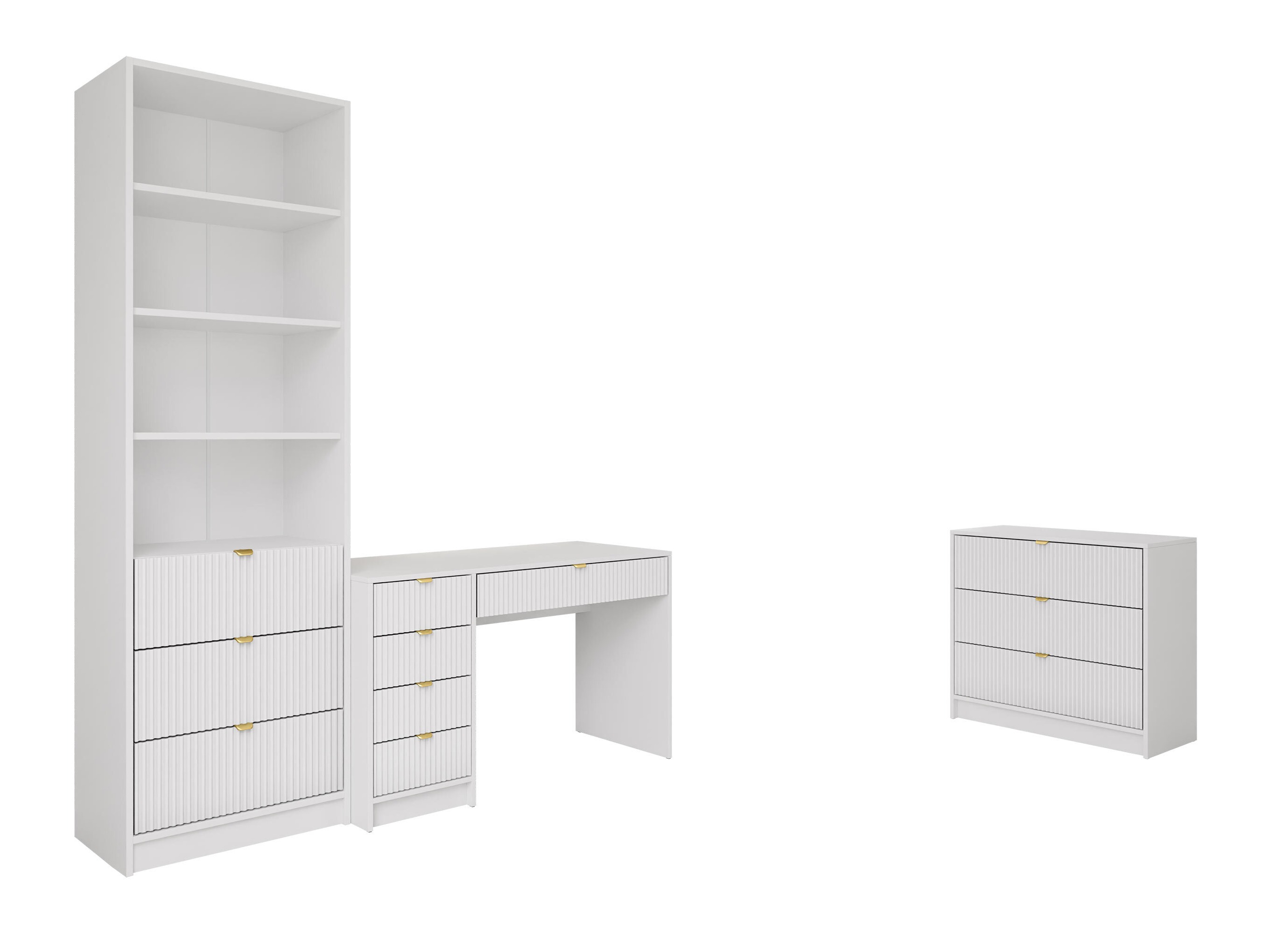 Home office set Comfivo Papilio V (White)