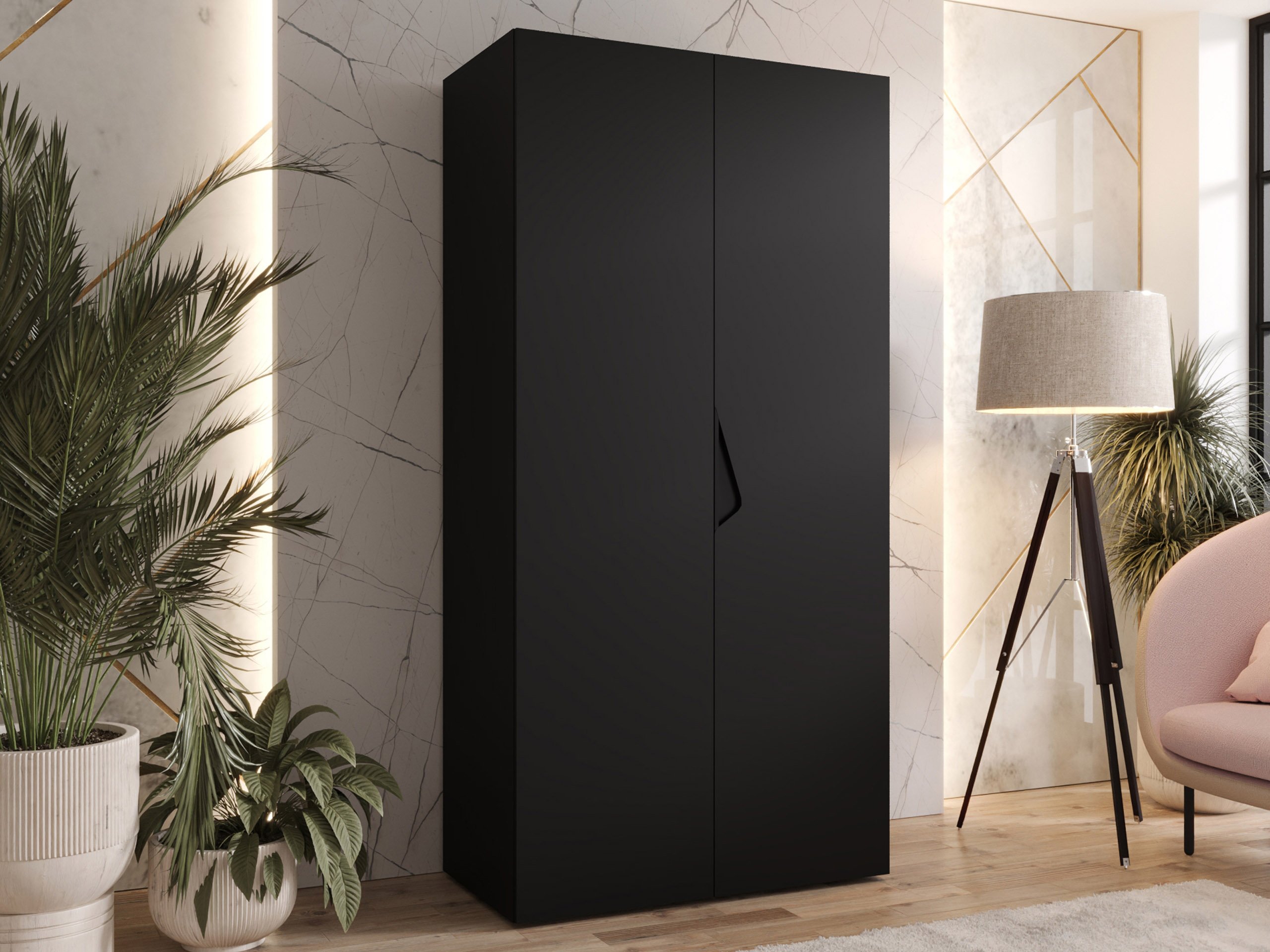 Wardrobe Hartford 618 (Black)