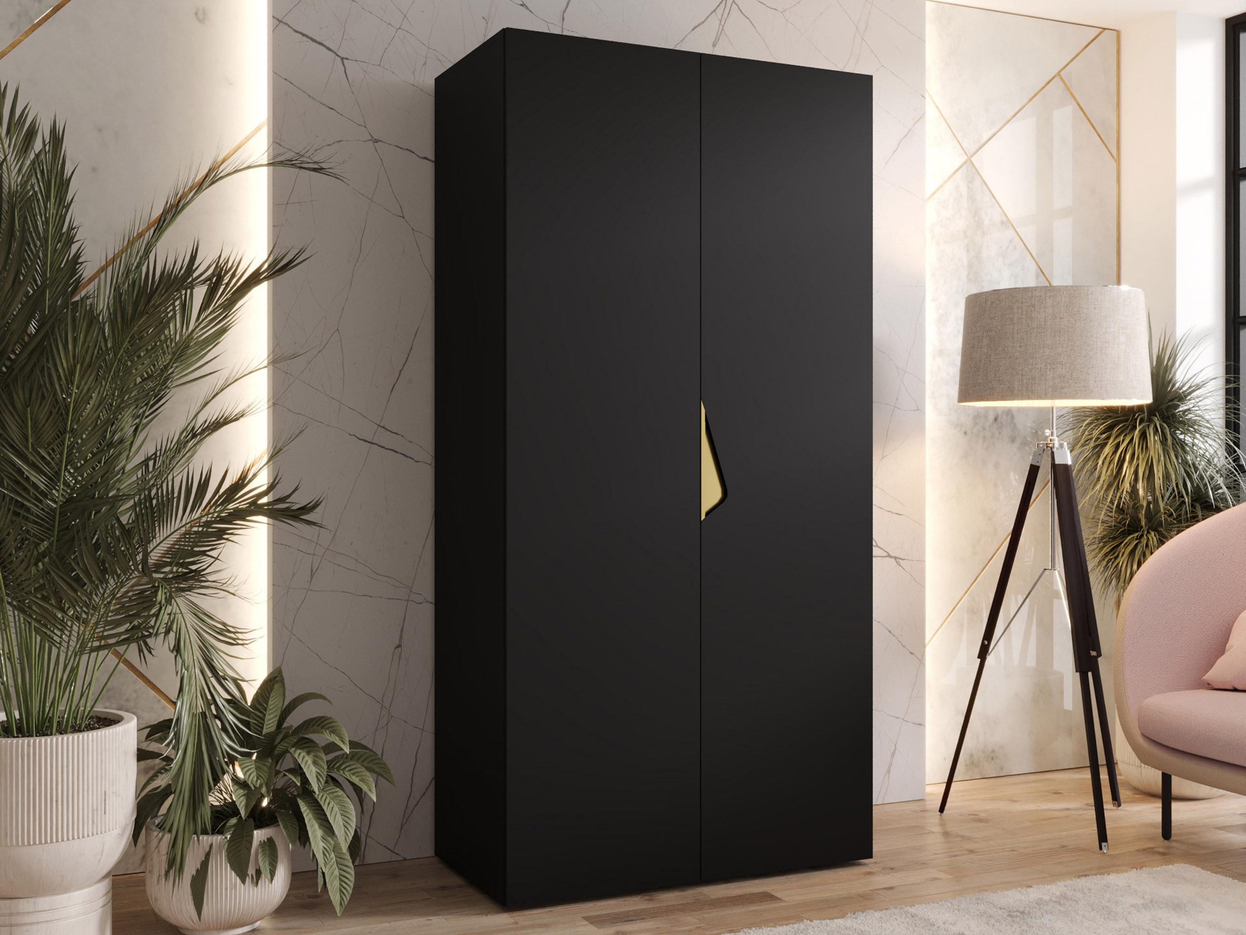 Wardrobe Hartford 618 (Black)
