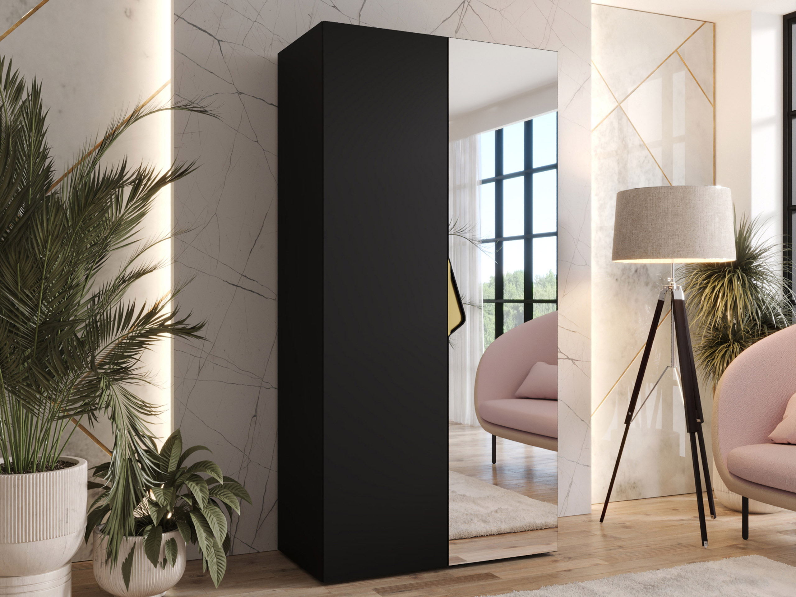 Wardrobe Hartford 623 (Black)