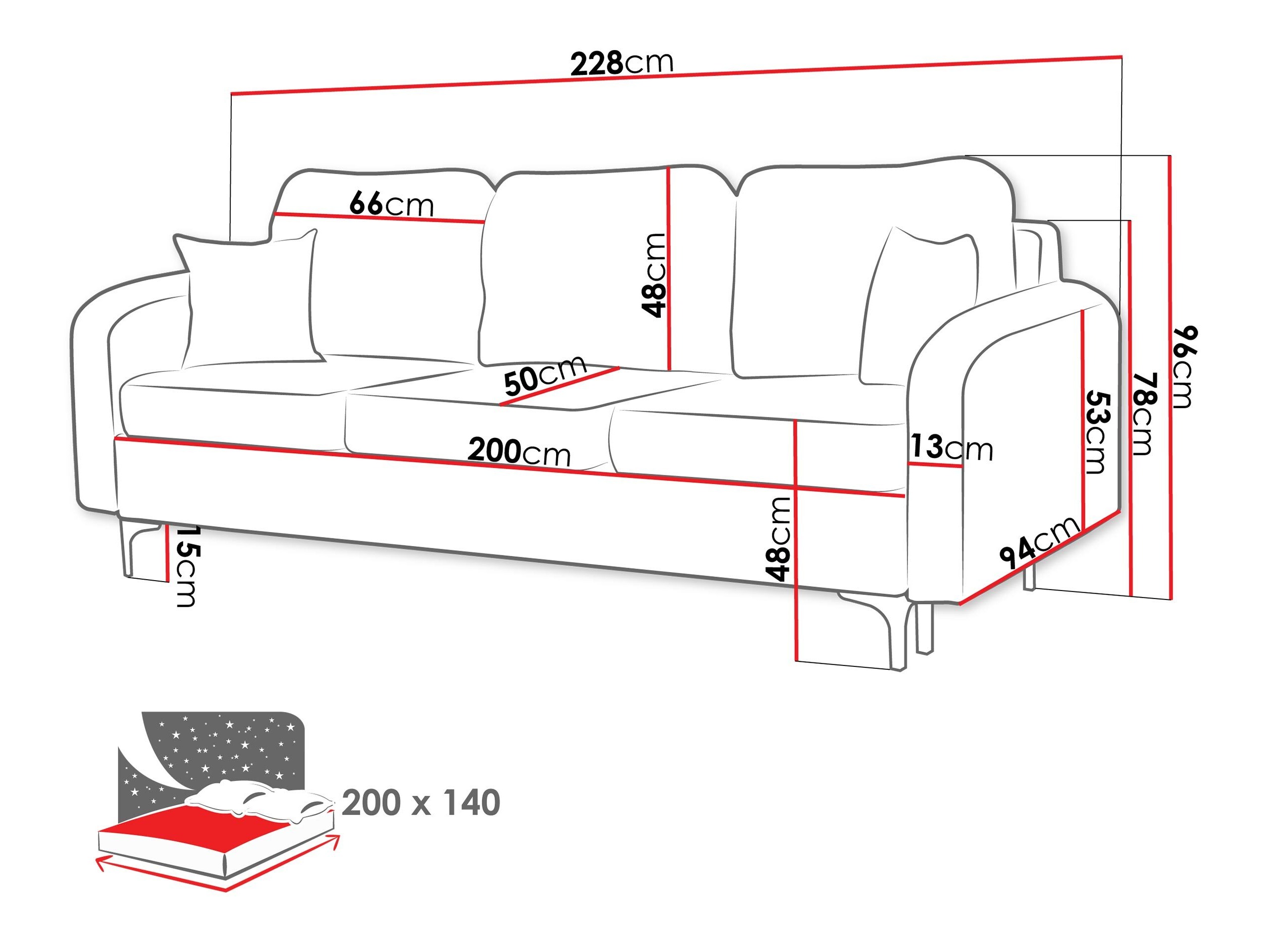 Sofa bed Torlua 102 (Manila 25)