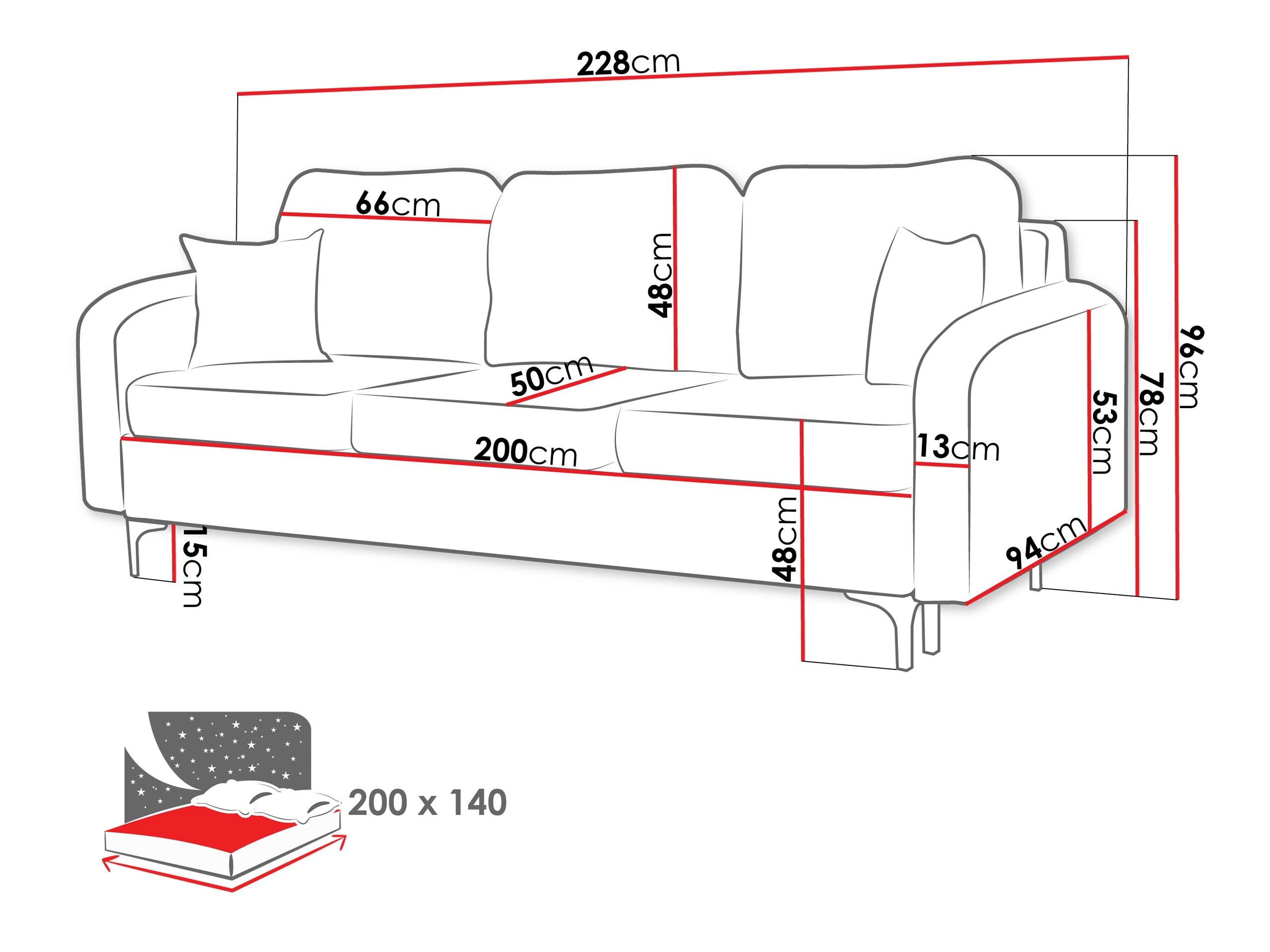 Sofa bed Torlua 102 (Manila 33)