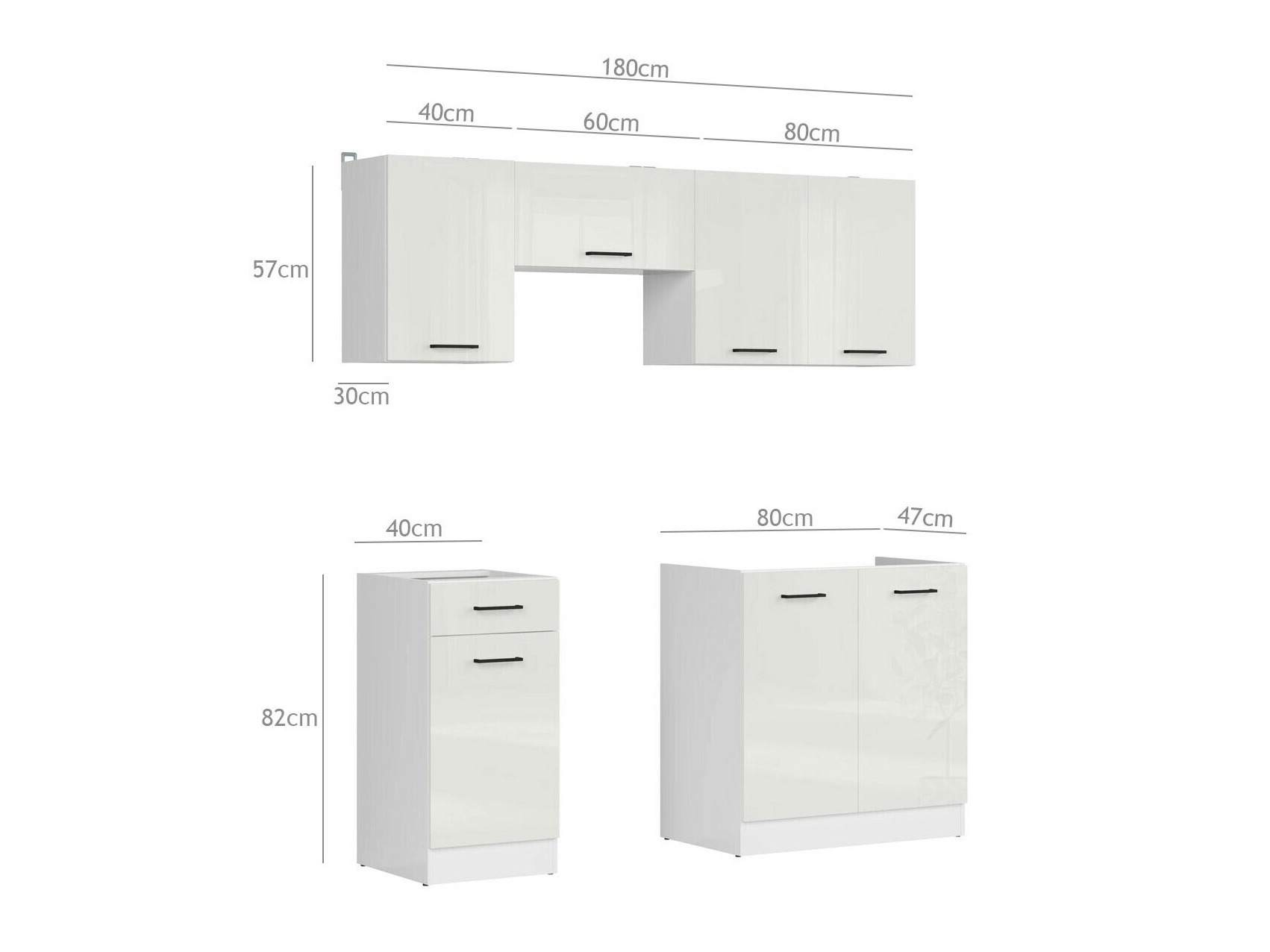 Modular kitchen set Boston 750