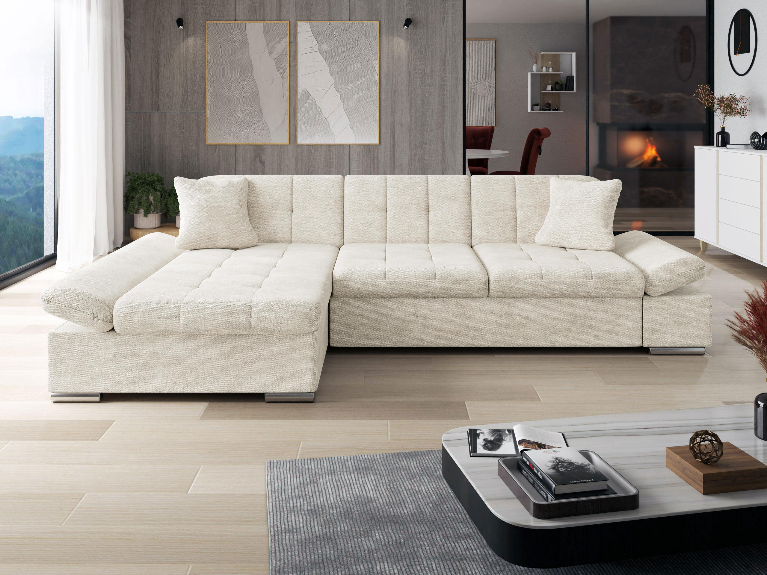 Corner sofa Comfivo Sanitas I (Lumo 55)