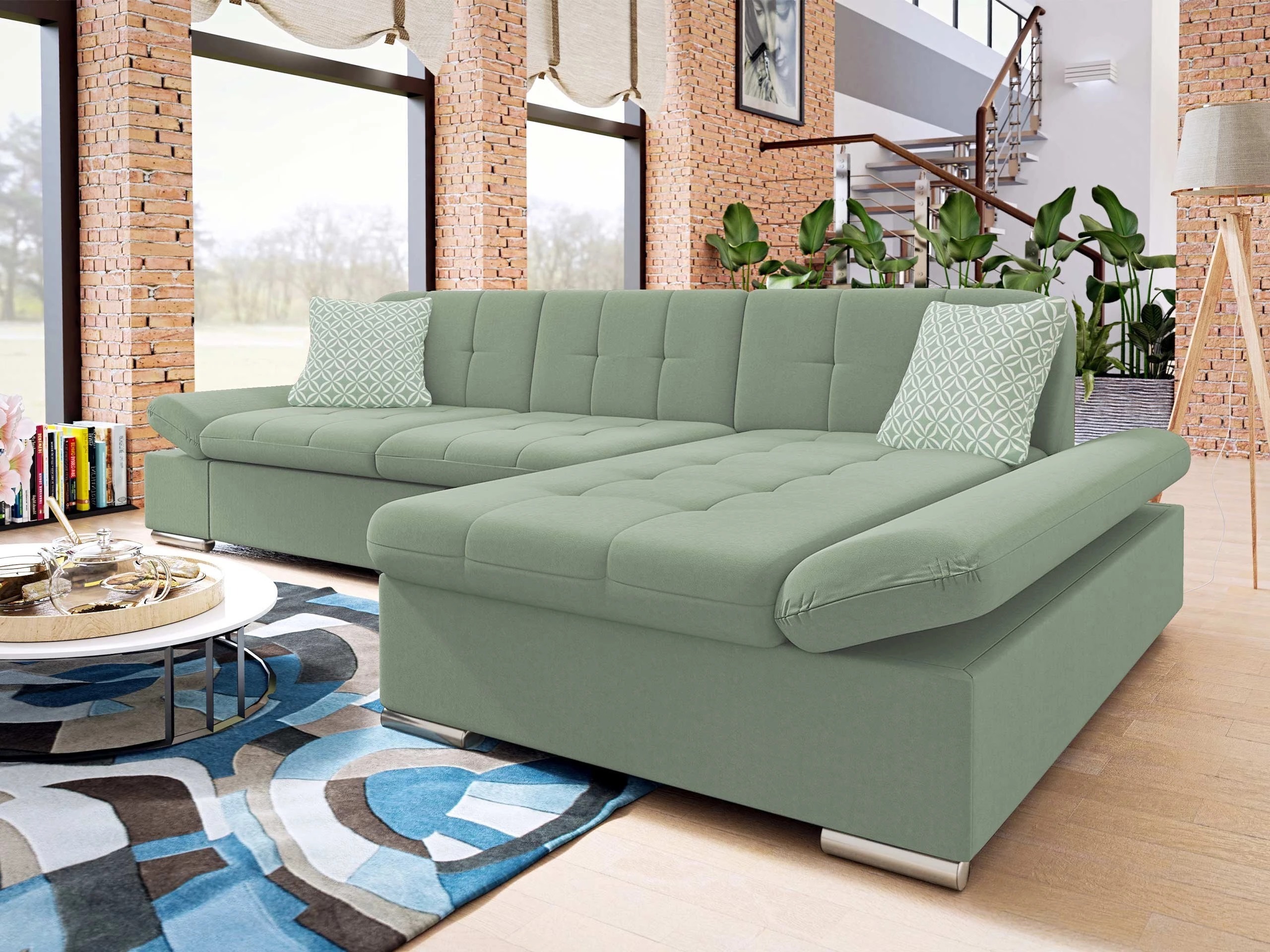 Corner sofa Comfivo Sanitas I (Uttario Velvet 2954 + Evo 29)