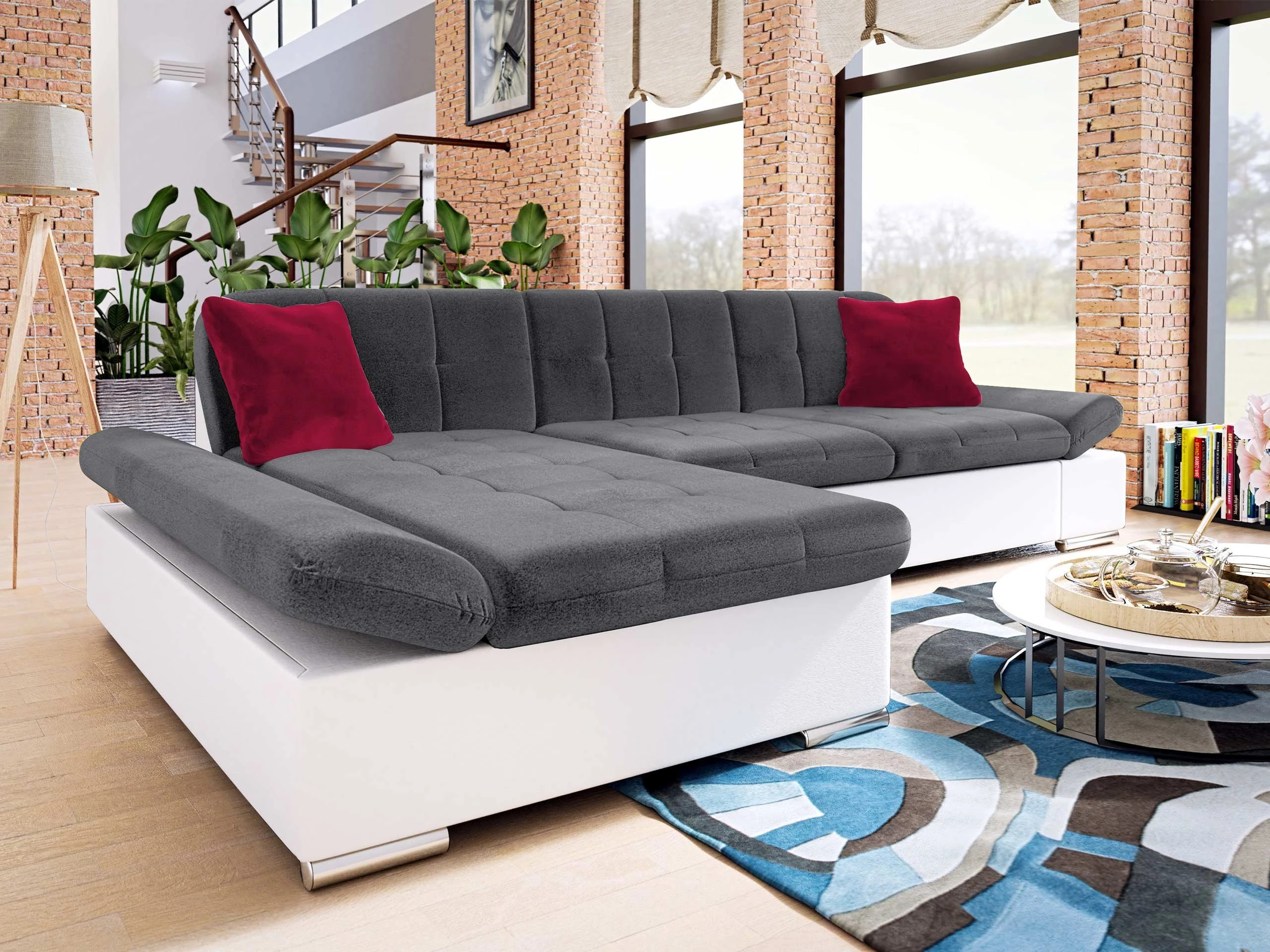 Corner sofa Comfivo Serenitas (Soft 017 + Kronos 22 + Kronos 02)