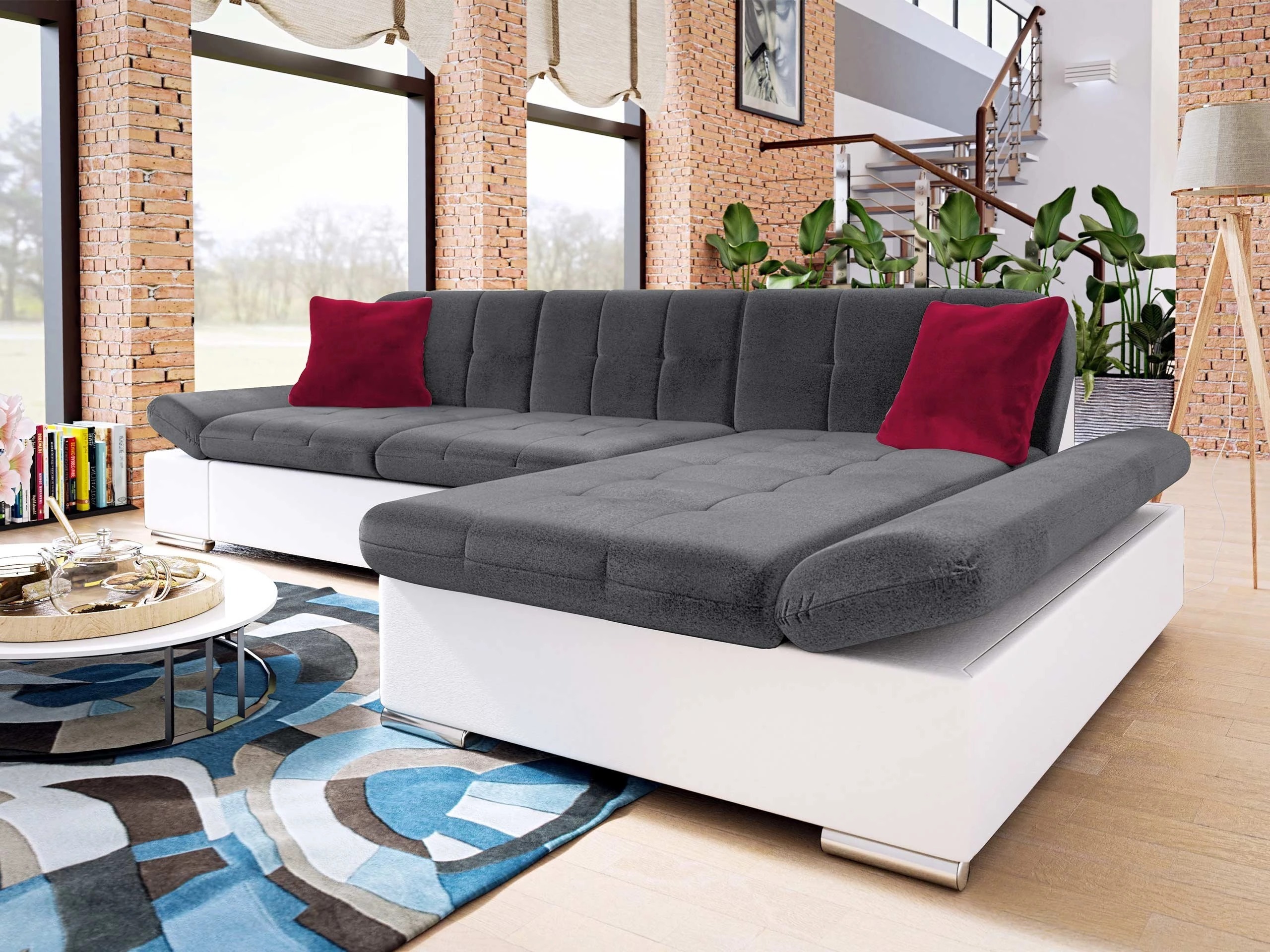 Corner sofa Comfivo Serenitas (Soft 017 + Kronos 22 + Kronos 02)