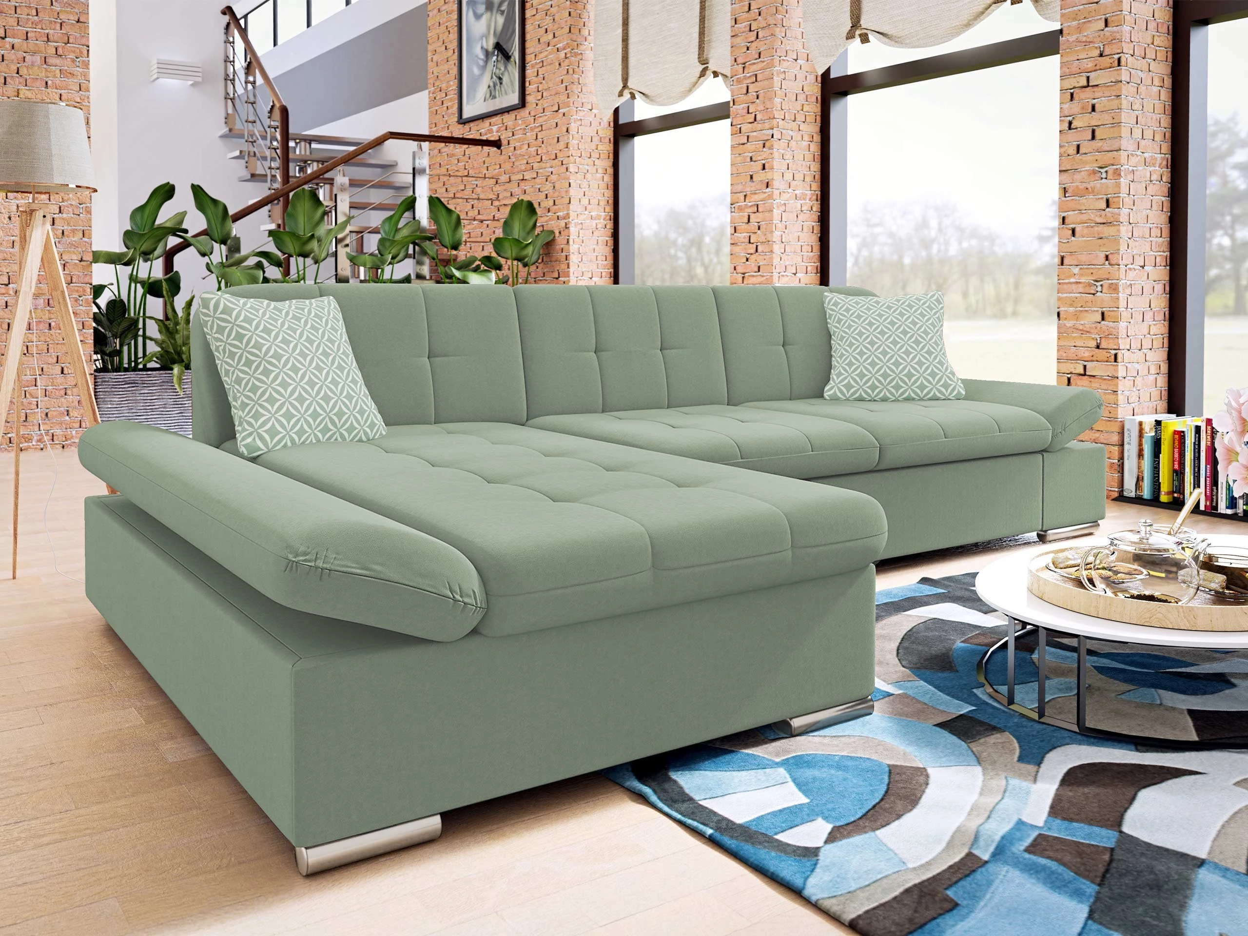 Corner sofa Comfivo Serenitas (Uttario Velvet 2954 + Evo 29)