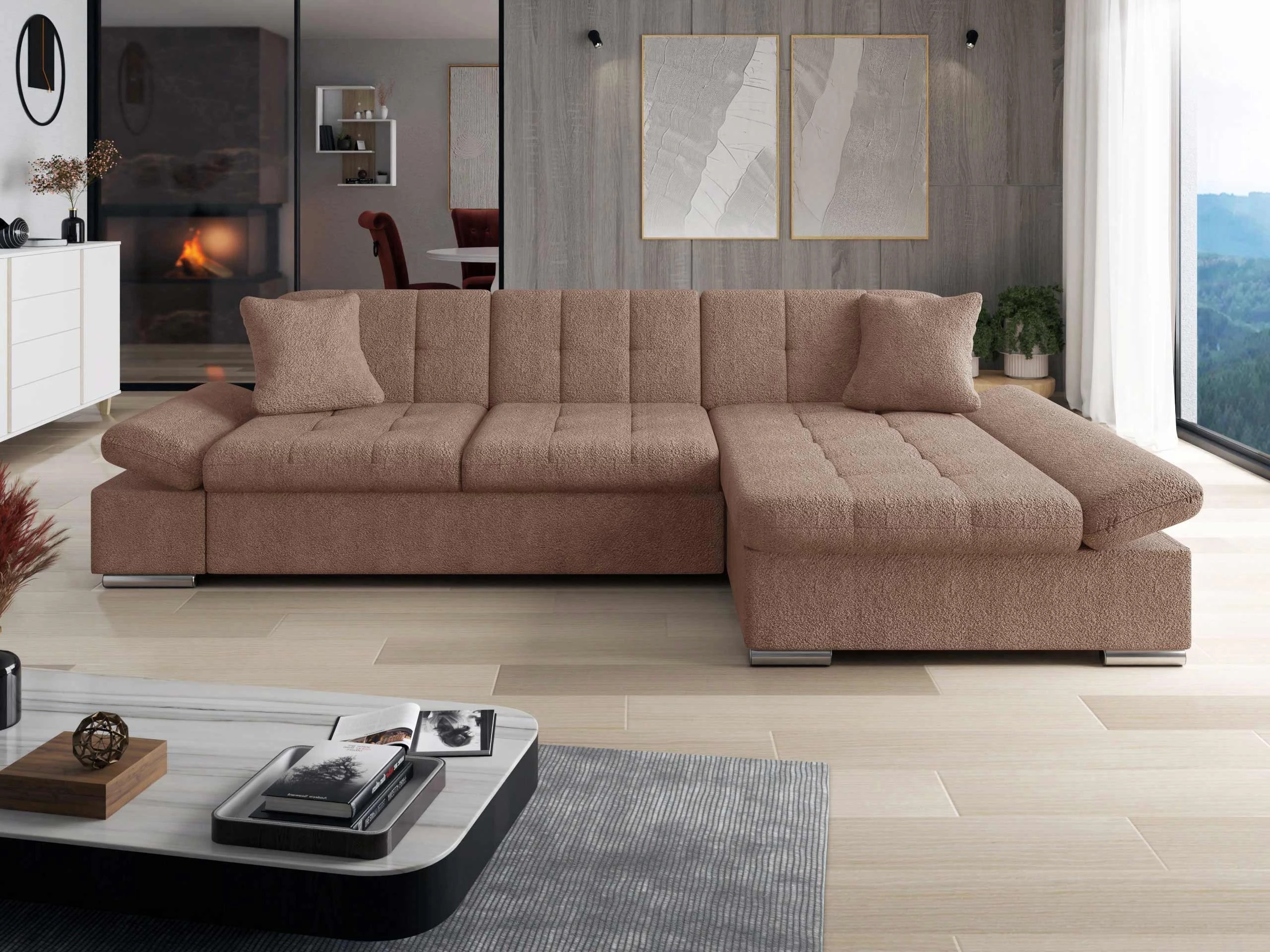 Corner sofa Comfivo Serenitas (Coral 45)