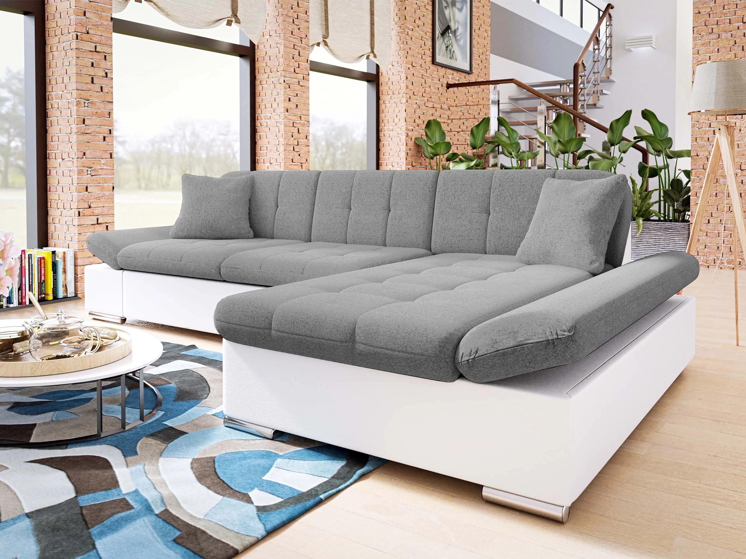 Corner sofa Comfivo Serenitas (Soft 017 + Soul 17)