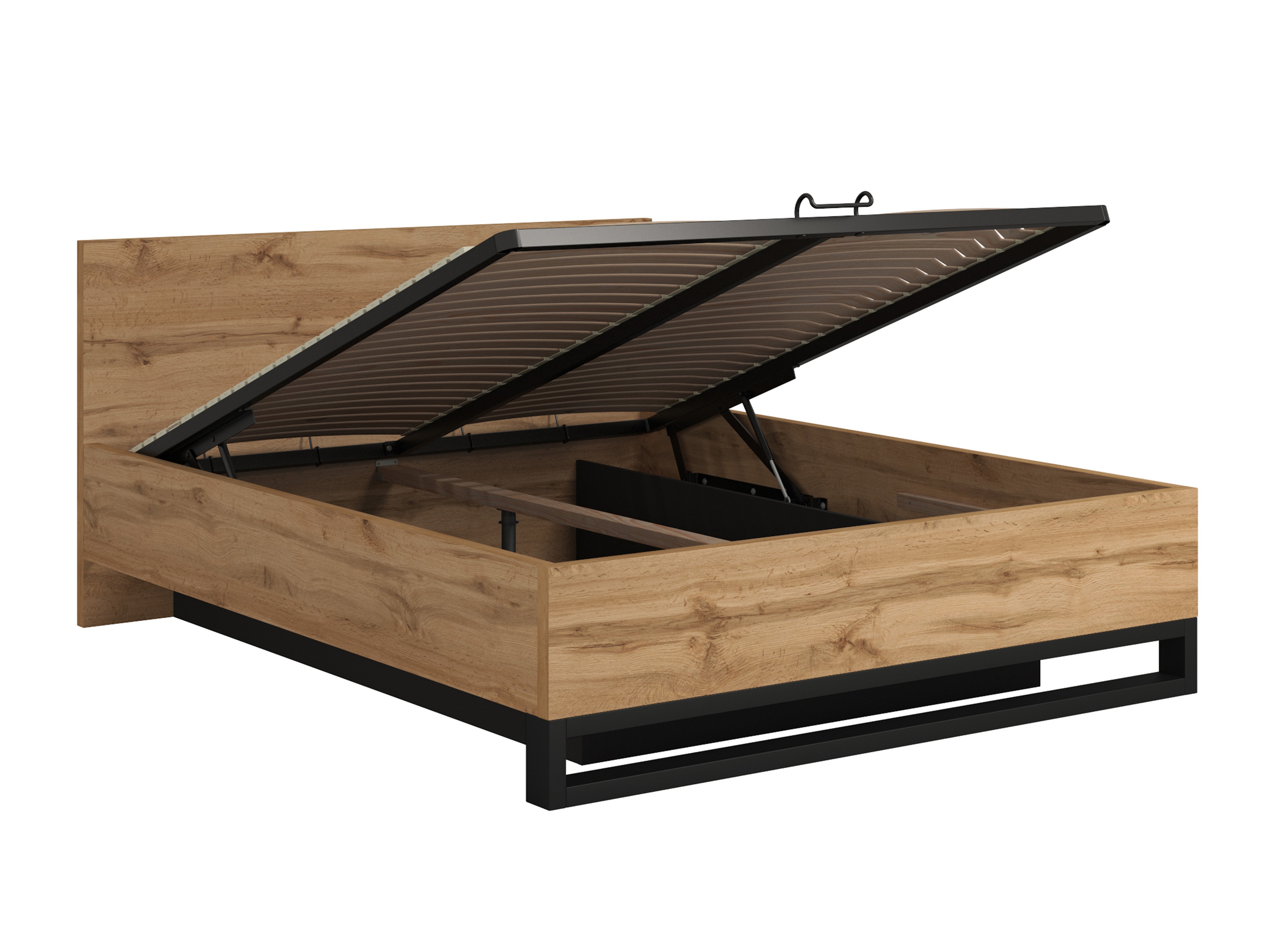 Bed Avicavu 118 (Wotan Oak + Black)