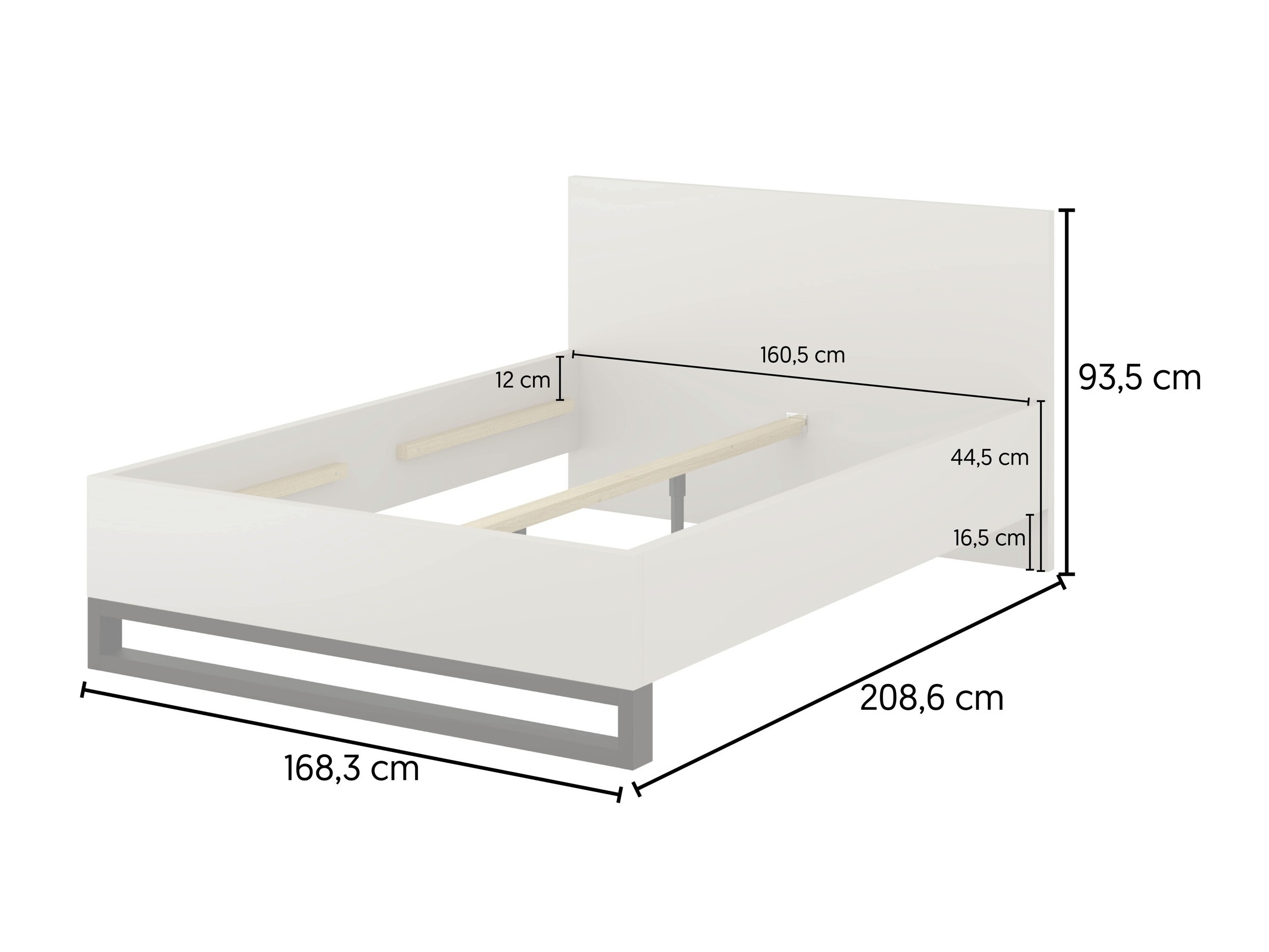 Bed Avicavu 118 (Wotan Oak + Black)