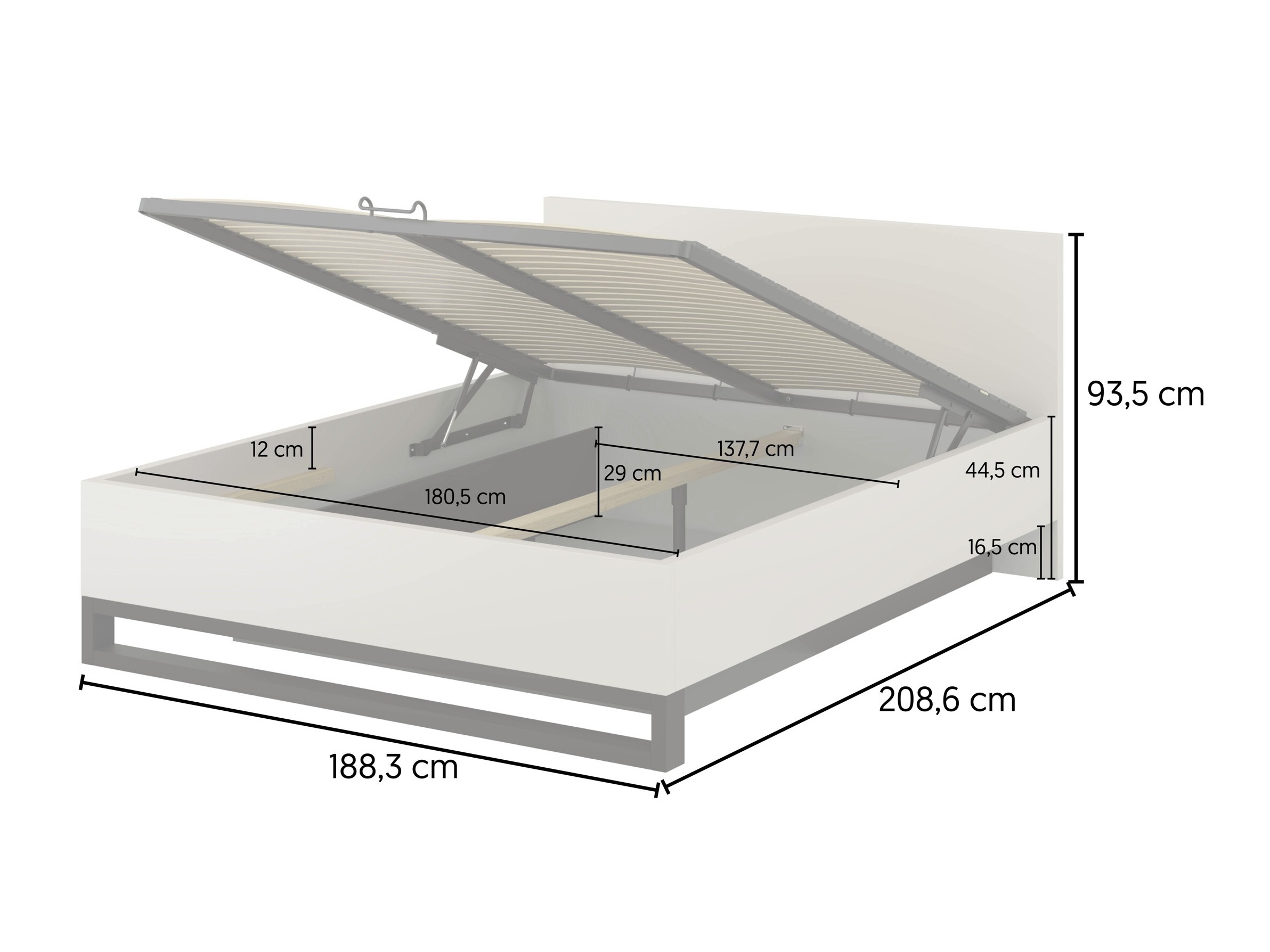 Bed Avicavu 118 (Wotan Oak + Black)