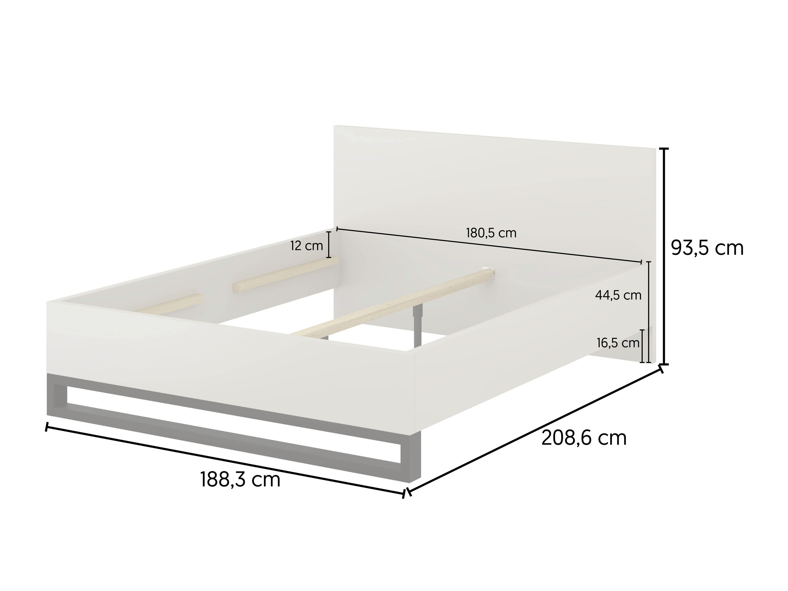 Bed Avicavu 118 (Wotan Oak + Black)