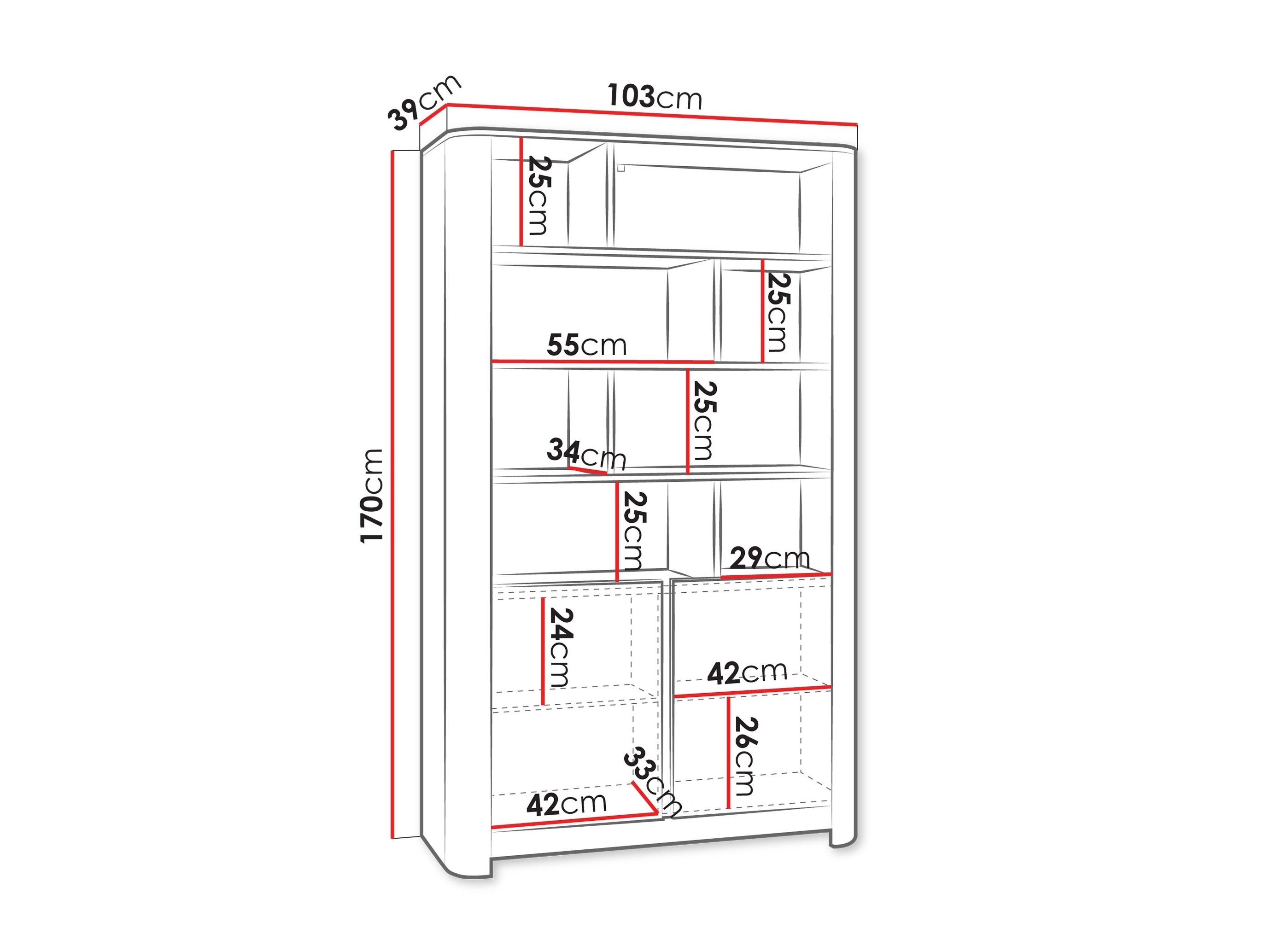 Bookcase Fragio