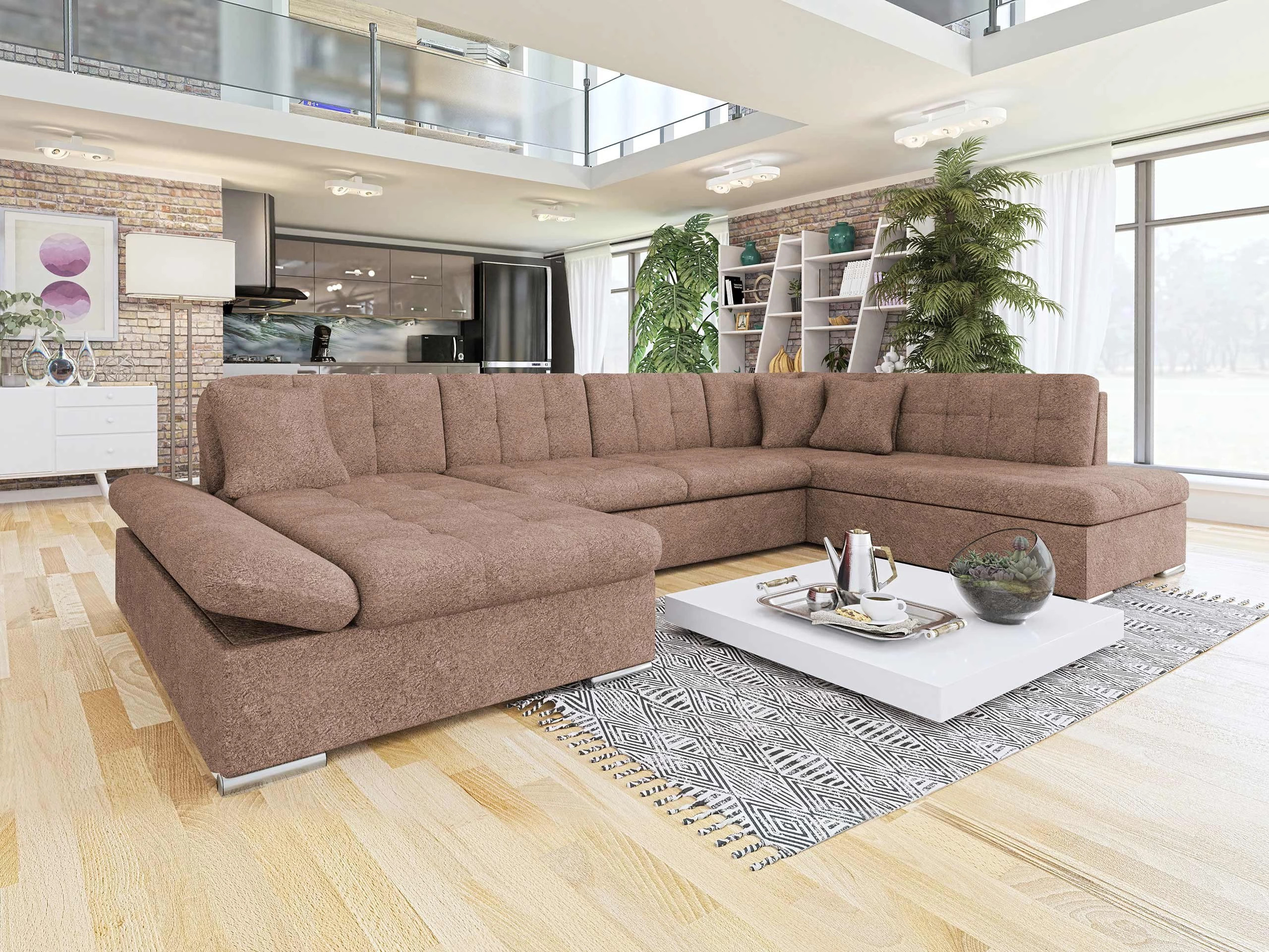 Corner sofa Comfivo Tilia I (Coral 45)
