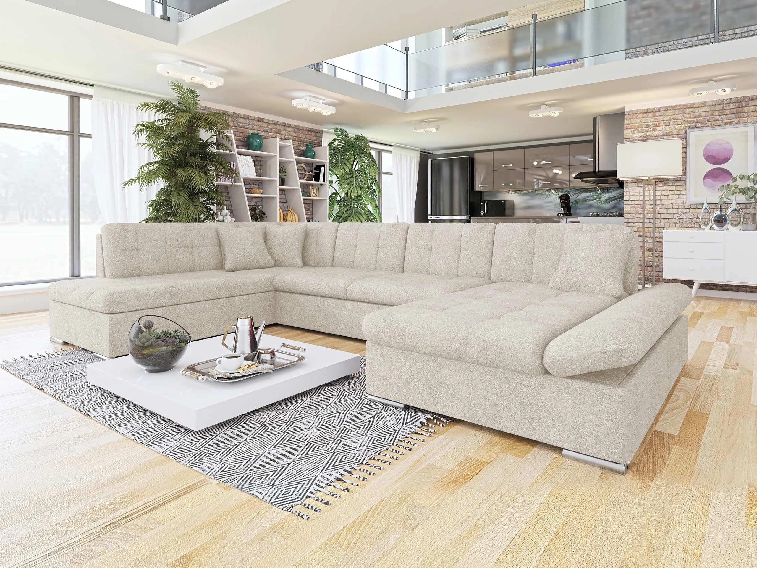 Corner sofa Comfivo Tilia I (Coral 65)
