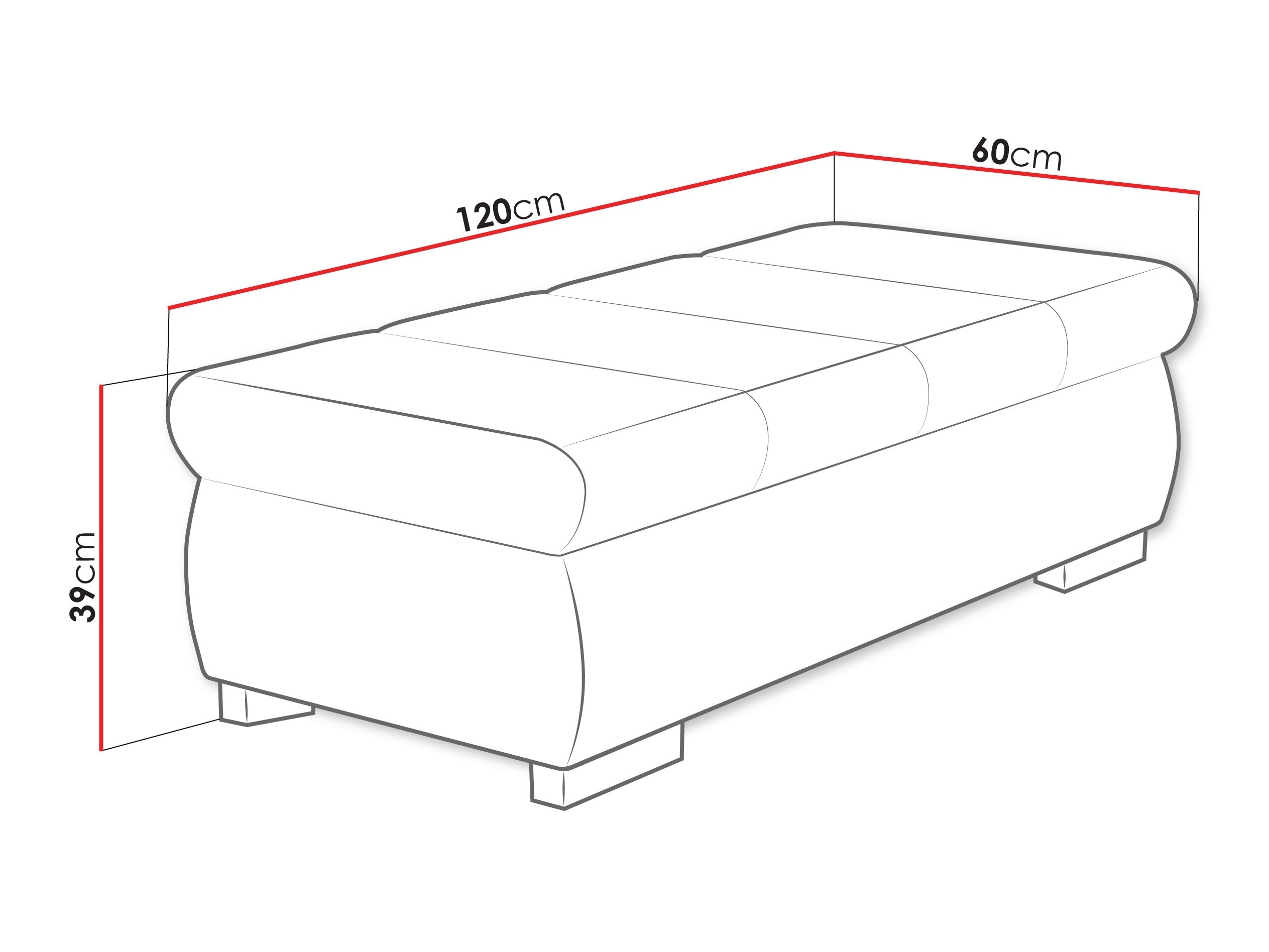 Upholstered bench Comfivo Olivetum I (Lumo 65)