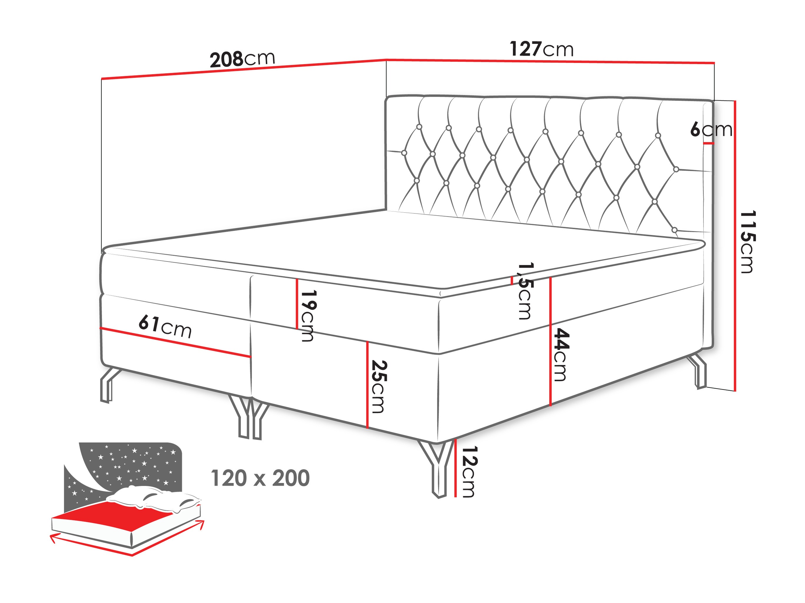 Continental bed Focus (Fresh 03)