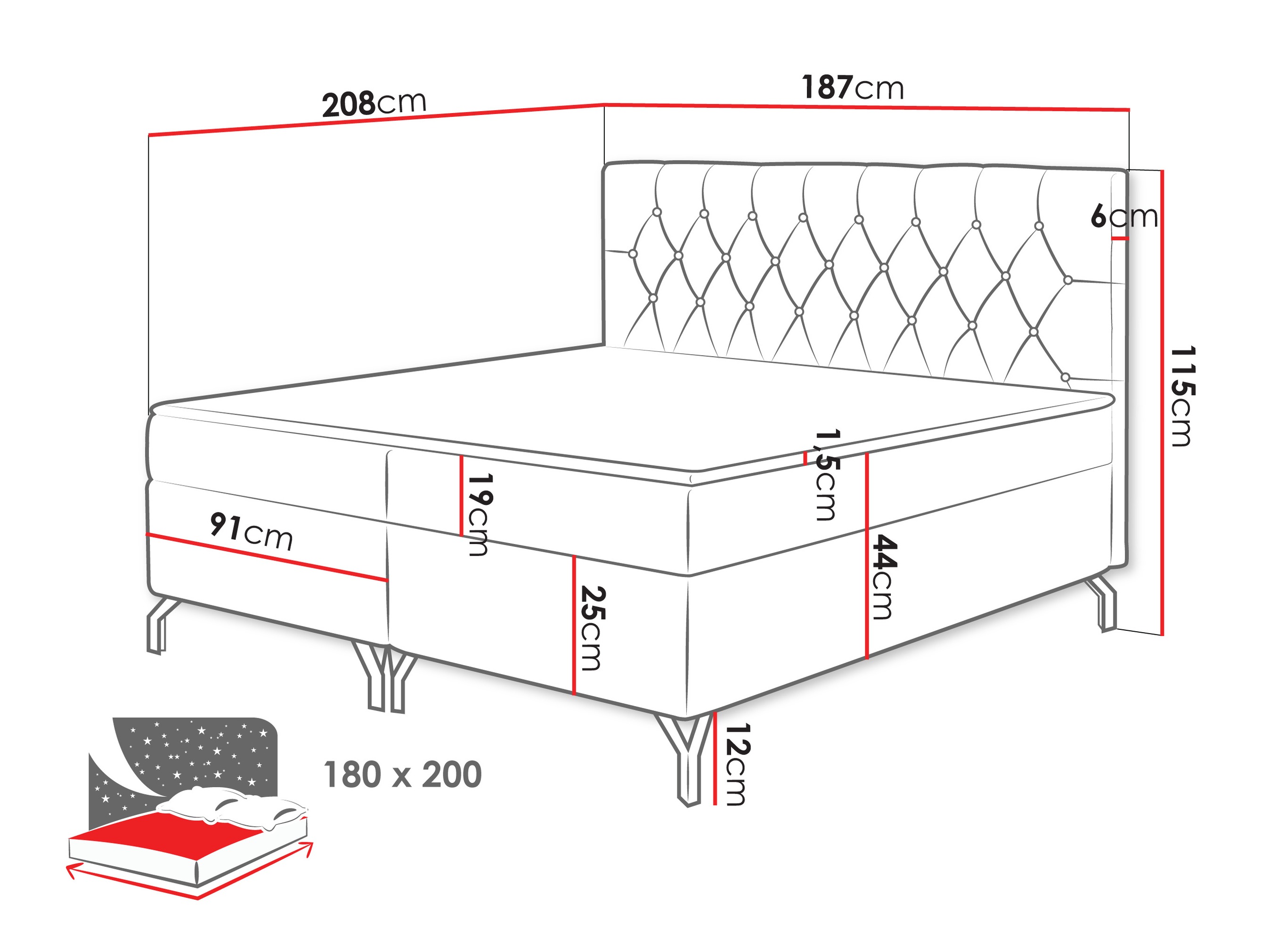 Continental bed Focus (Fresh 03)