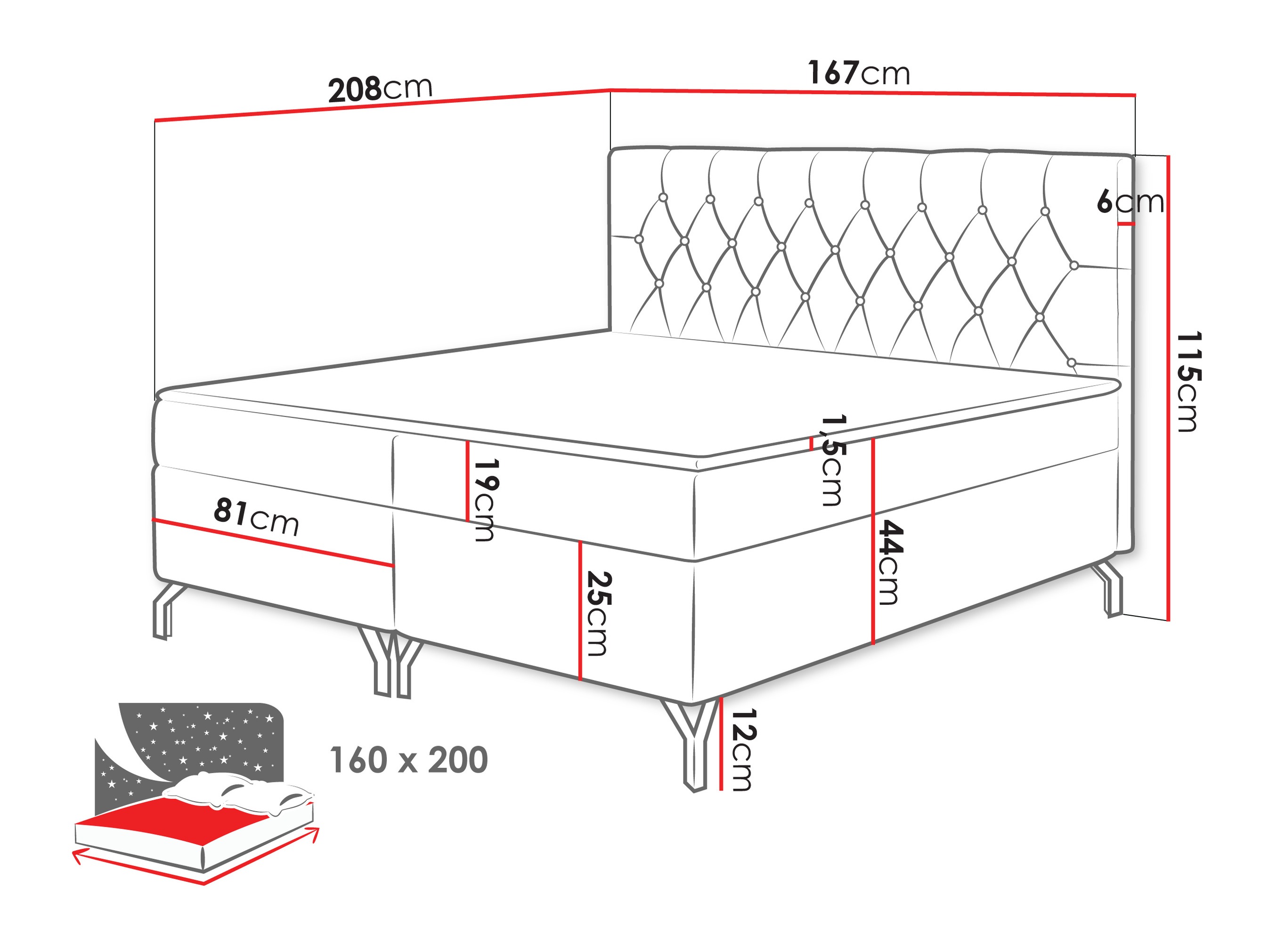 Continental bed Focus (Fresh 04)